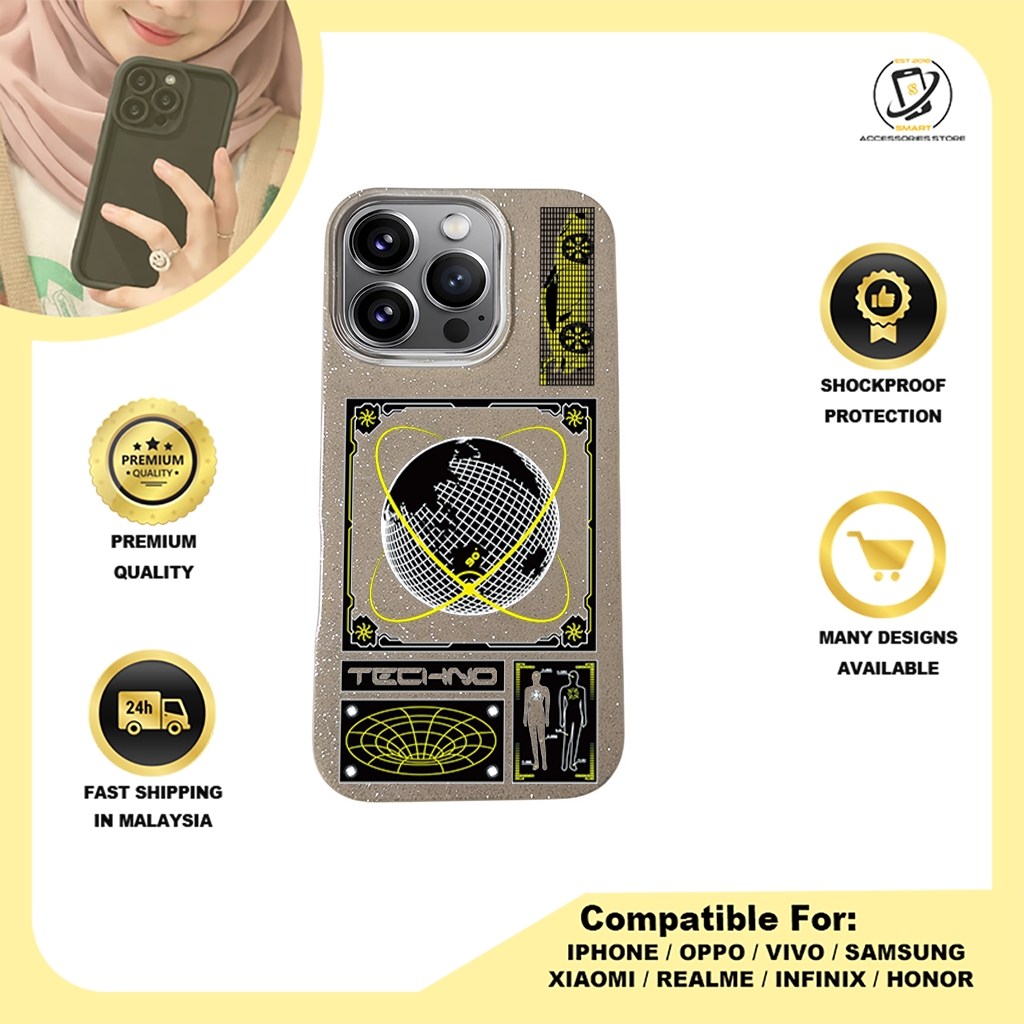 BLING CASE PHONE FOR IPHONE - DESIGN TECHNO A