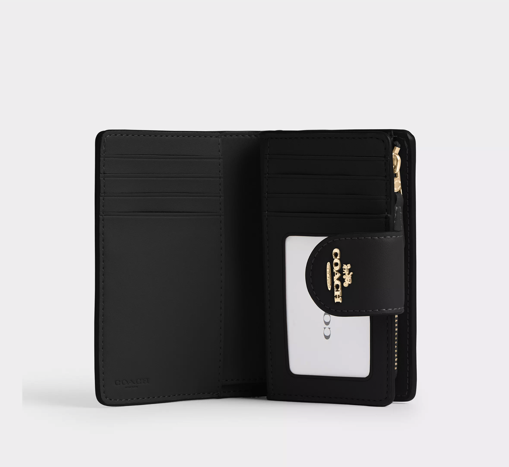 Coach Medium Corner Zip Wallet in Signature Canvas