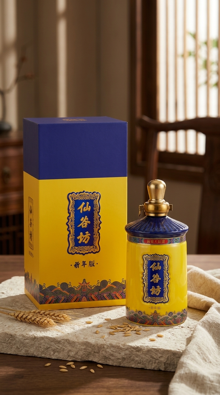 仙谷坊 祈年版 大曲 52° (純高粱固態釀造) 500ml