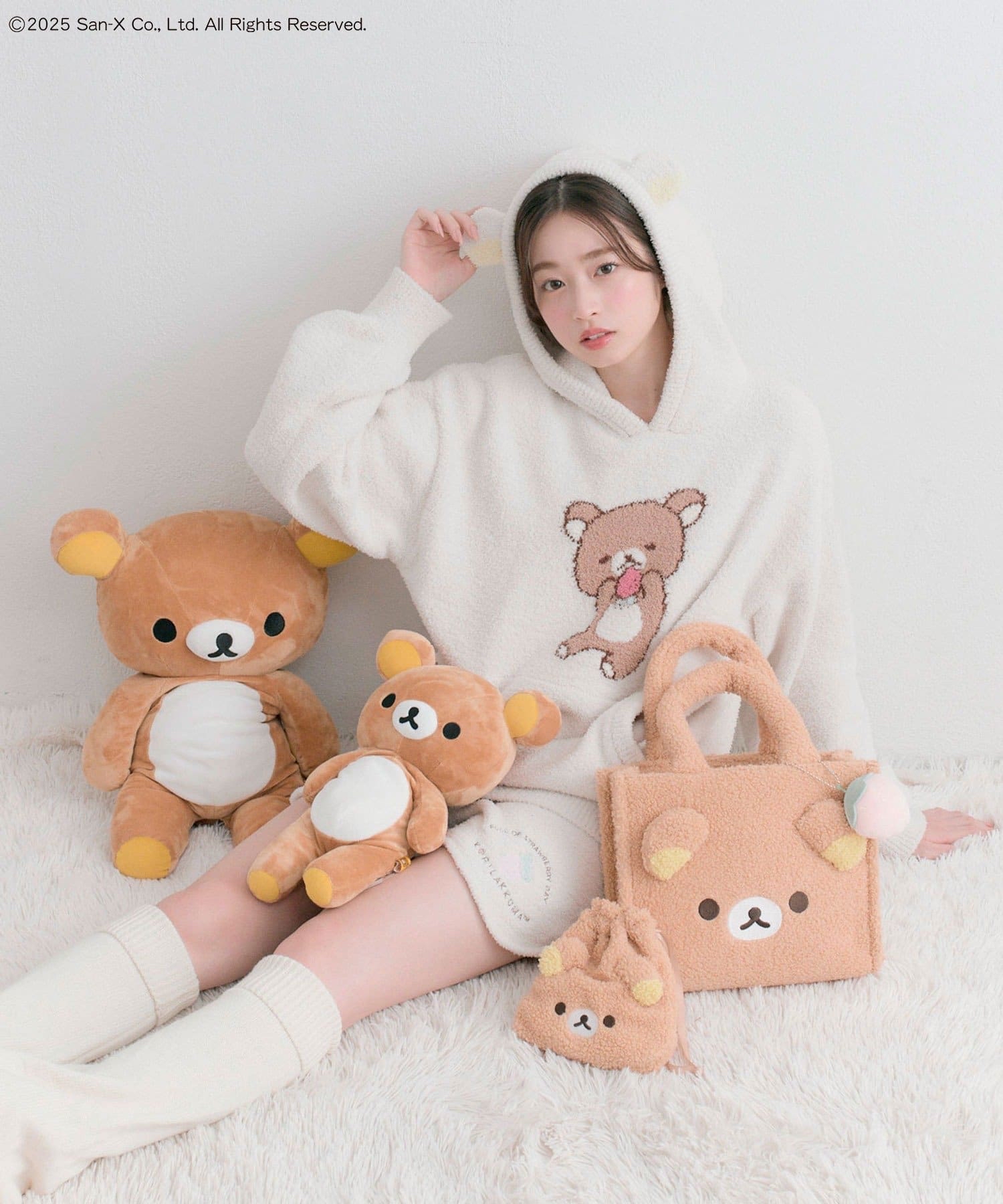 OLIVE des OLIVE リラックマ 巾着 オリーブデオリーブ OLIVEdesOLIVE