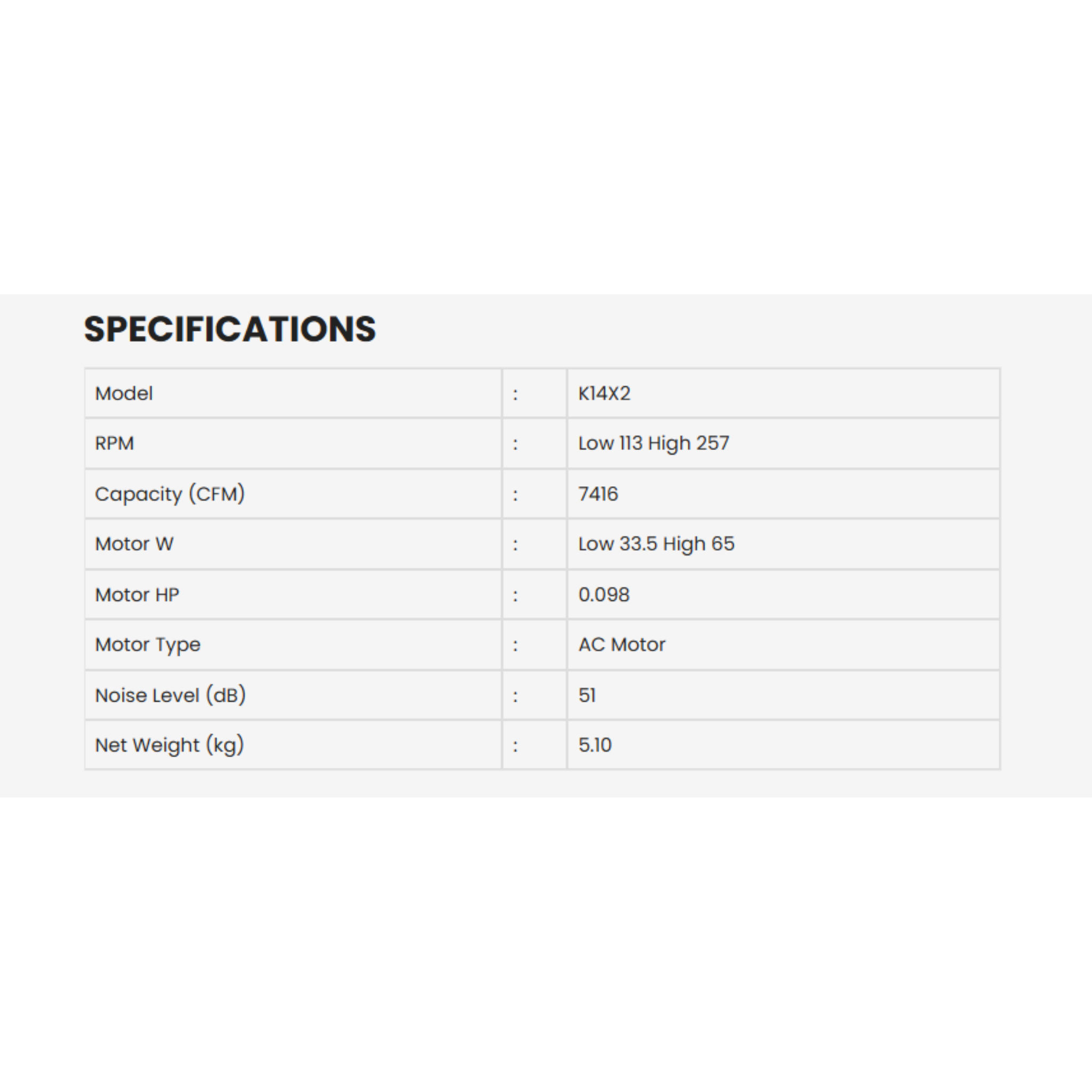 KDK 56" Ceiling Fan 3-Blade Brown (K14X2-PBR)