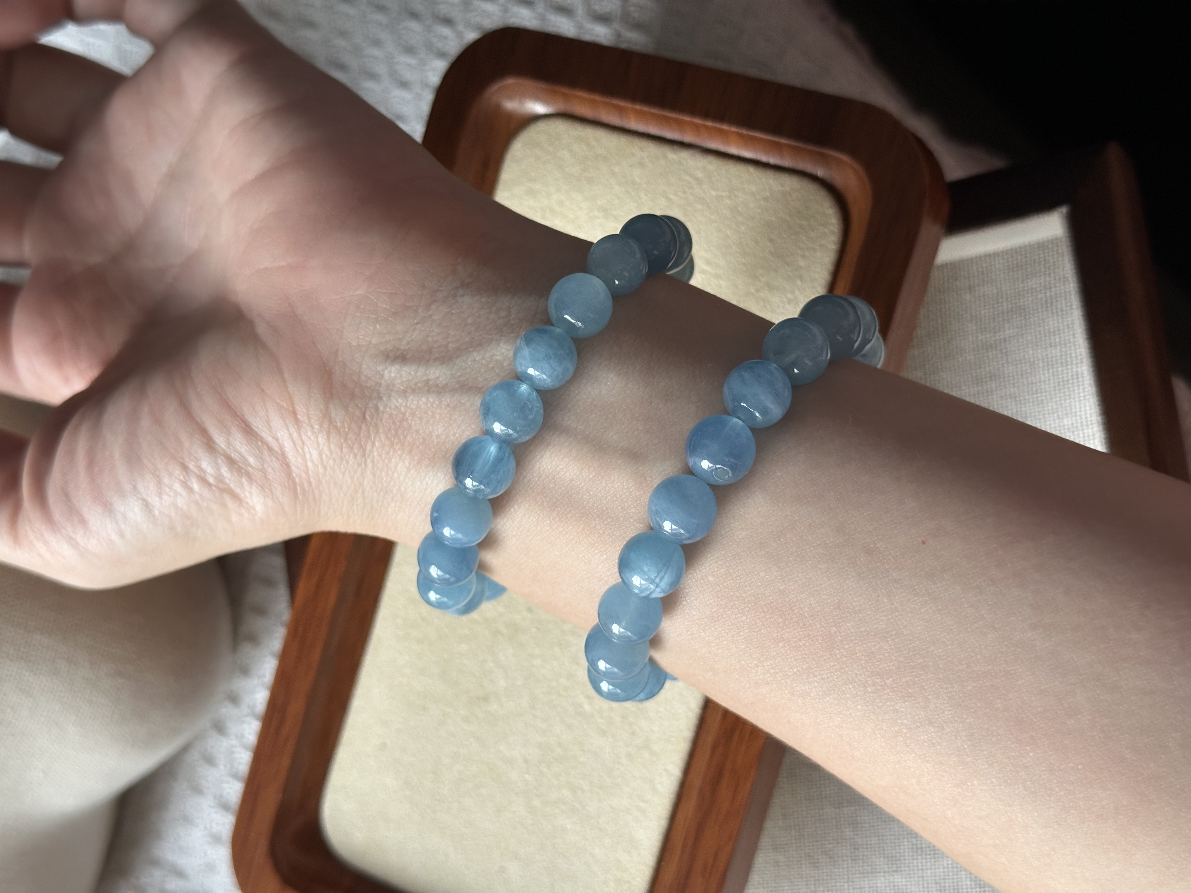 蓝天白云海蓝宝 ｜ Blue sky Aquamarine 9mm+