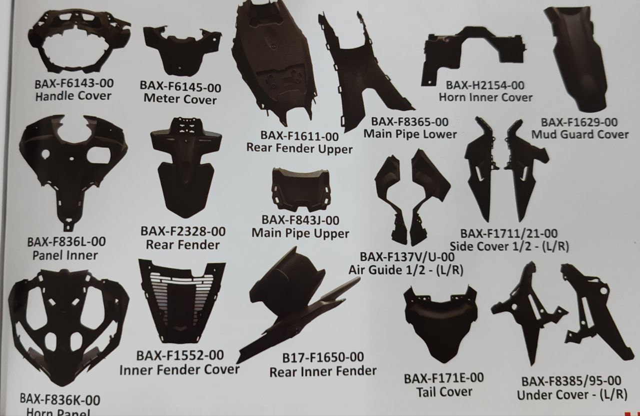 Yamaha Y16 ZR / Abs Inner Cover Part / No Color Parts BAX / BSM