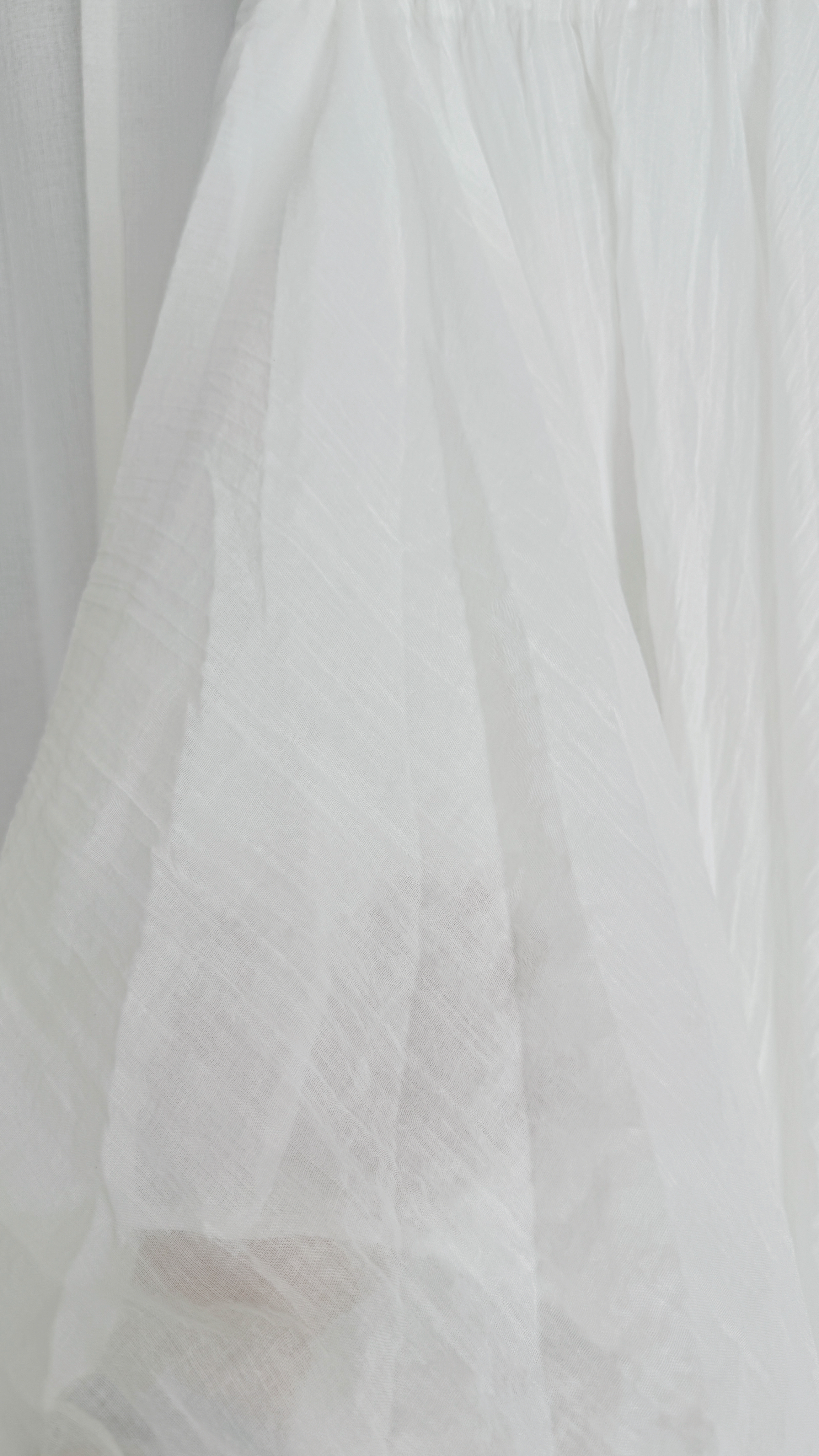 简约气质薄款棉麻半裙