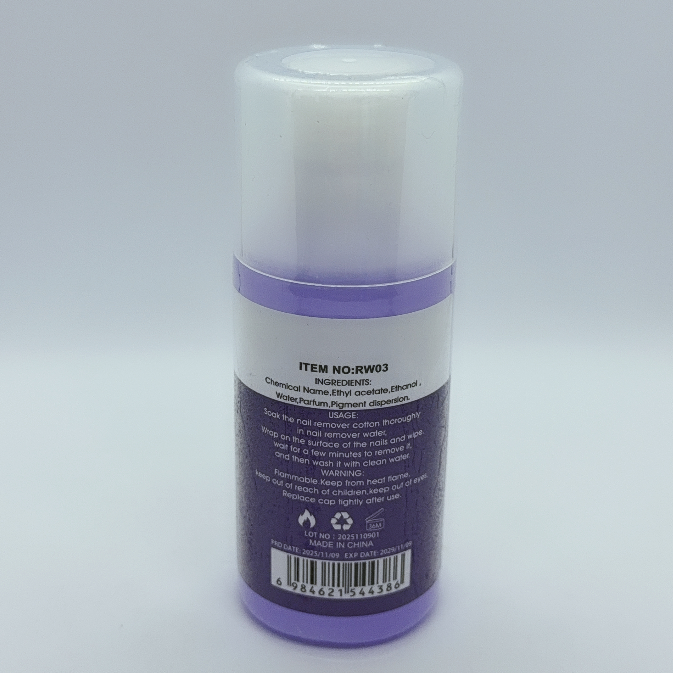 指甲油卸除液 Nail polish remover