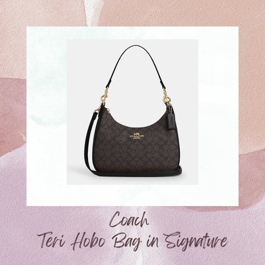 Coach Teri Hobo Bag in Signature Canvas (CV940)