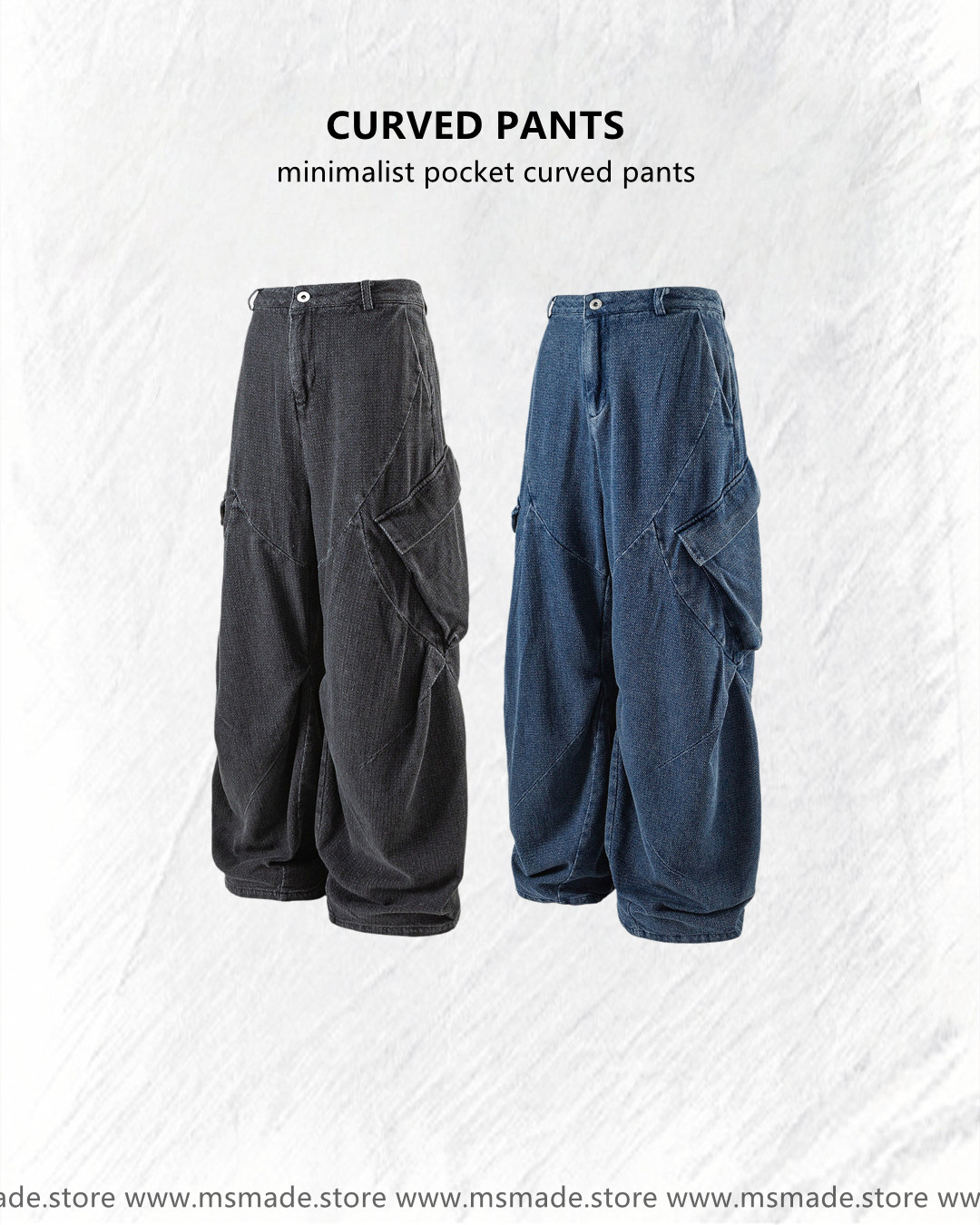 M35853 街頭中性工裝牛仔褲