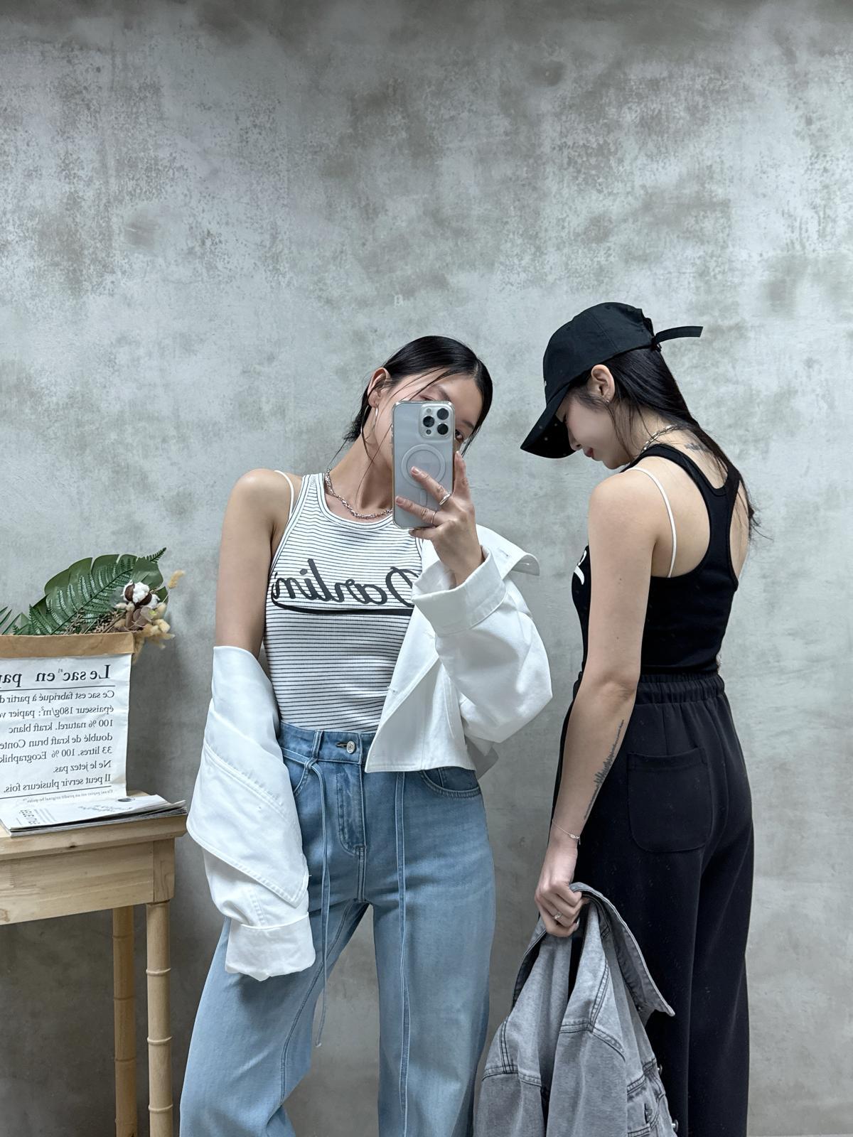 E06 前帶直腳牛仔褲