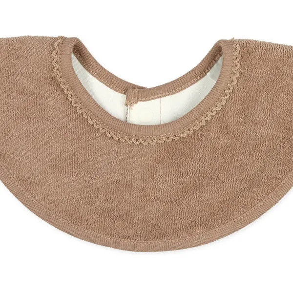 現貨🇯🇵預訂 日本直送🇯🇵純色花邊360度防水口水巾圍兜三件套