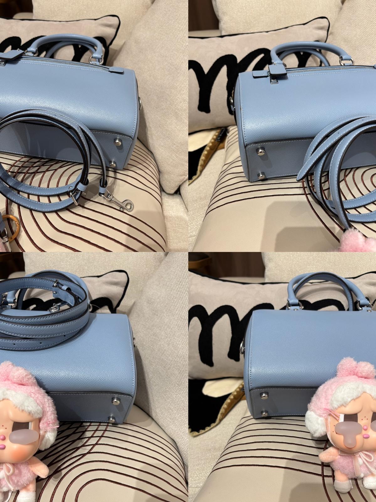 全新 Coach Boston 2Way bag light blue 100%Authentic, Brand New ✅Dust bag