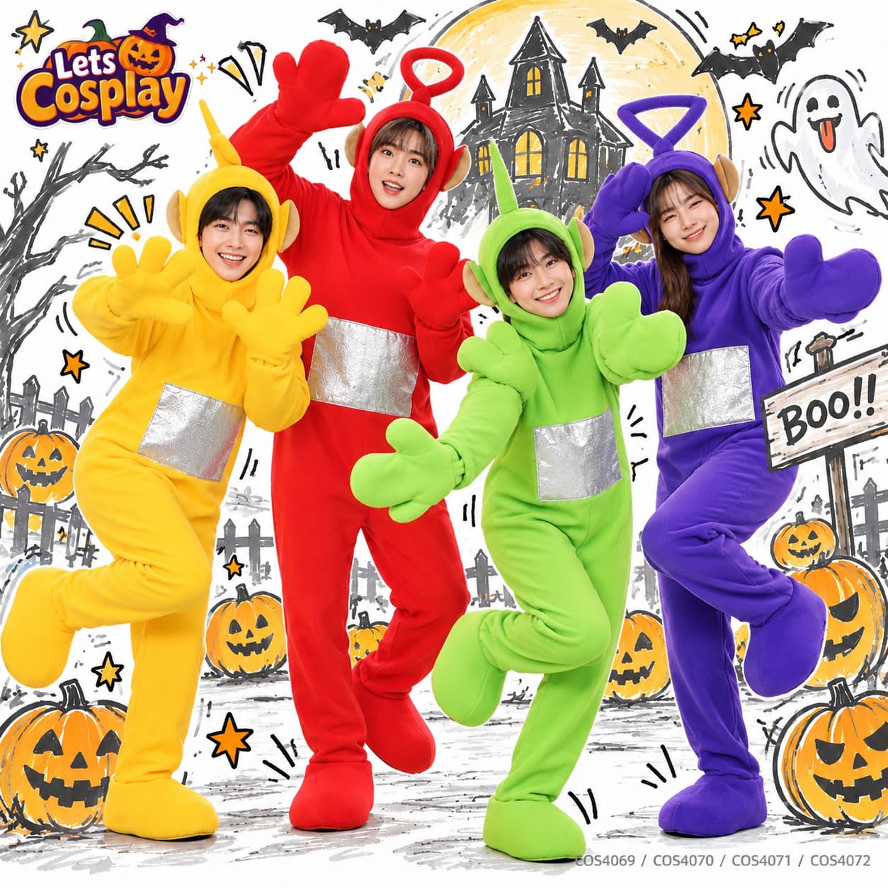 萬聖節情侶裝｜天線得得B主題 Halloween Couple Costume｜Lets Cosplay