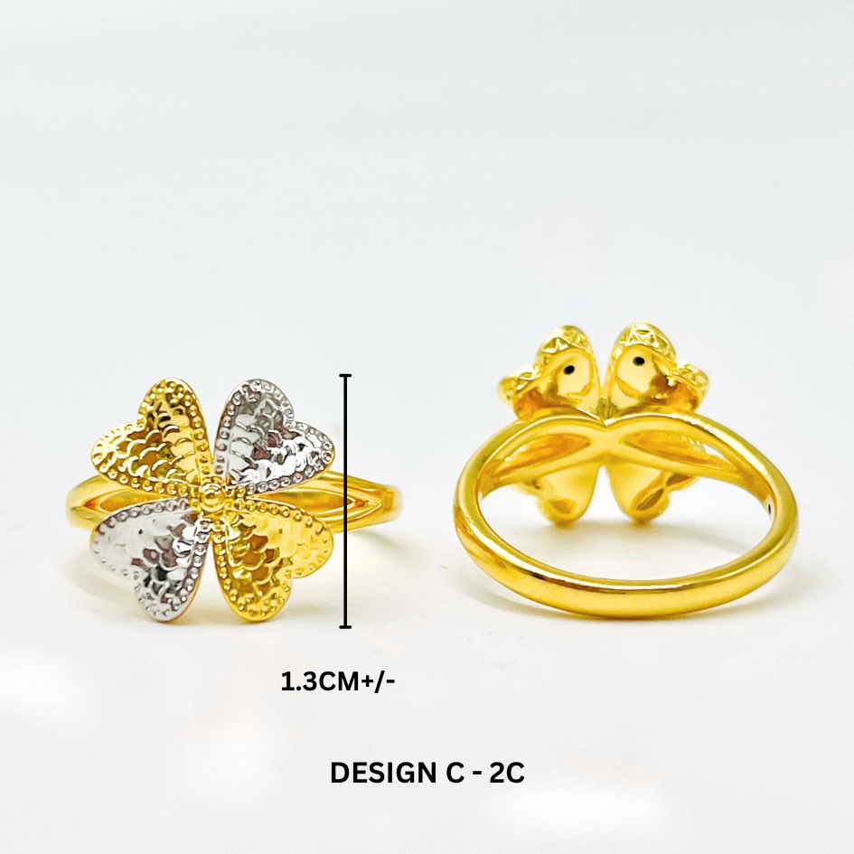 MYDORA Cincin Lucky Four In Love (5G) l EMAS 916/22K