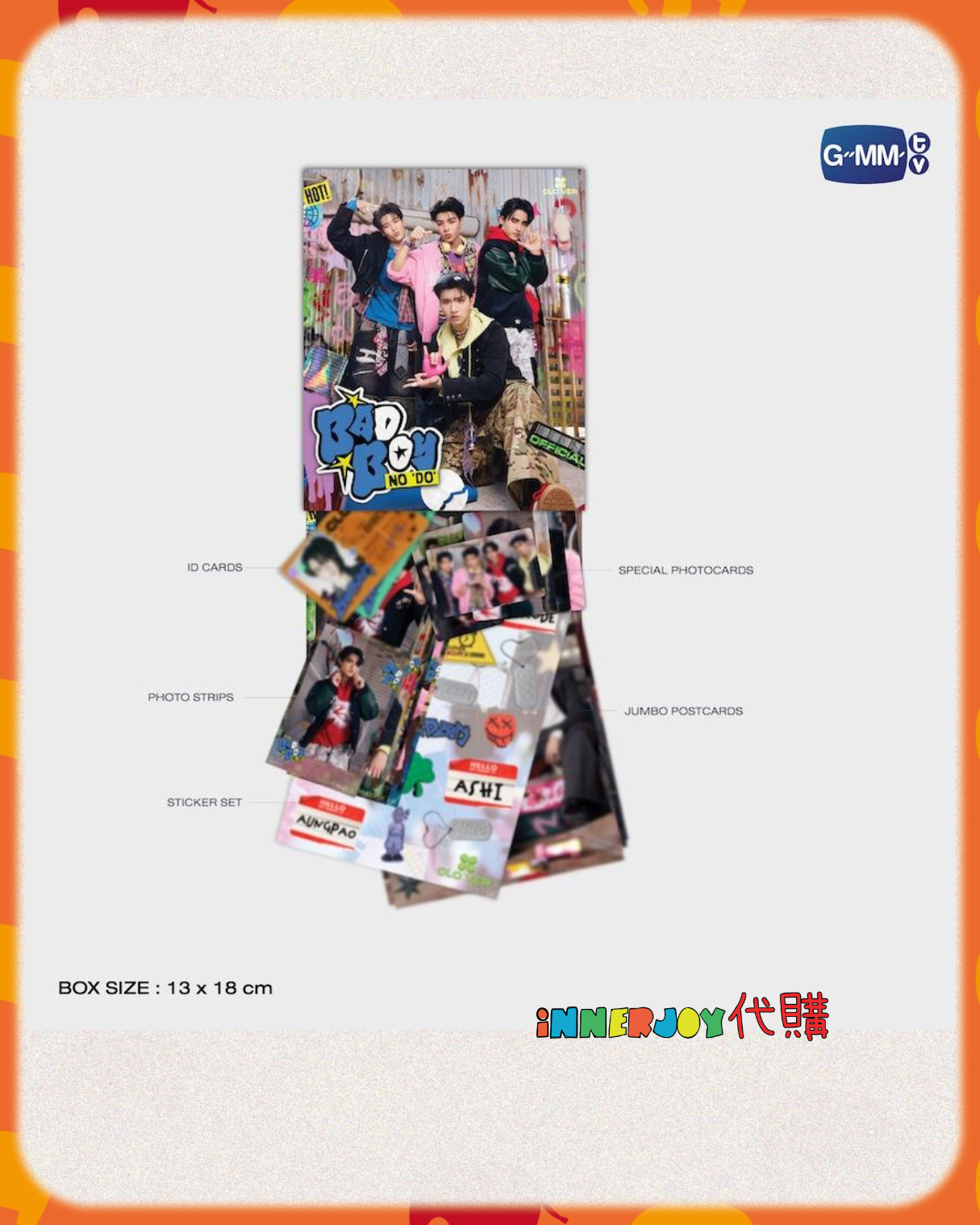 泰國現貨 (下單後30天到港) |  CLO’VER - 新單曲《Bad Boy No ‘Do’ 》 Photo Set 官方寫真卡套裝 GMM新男團