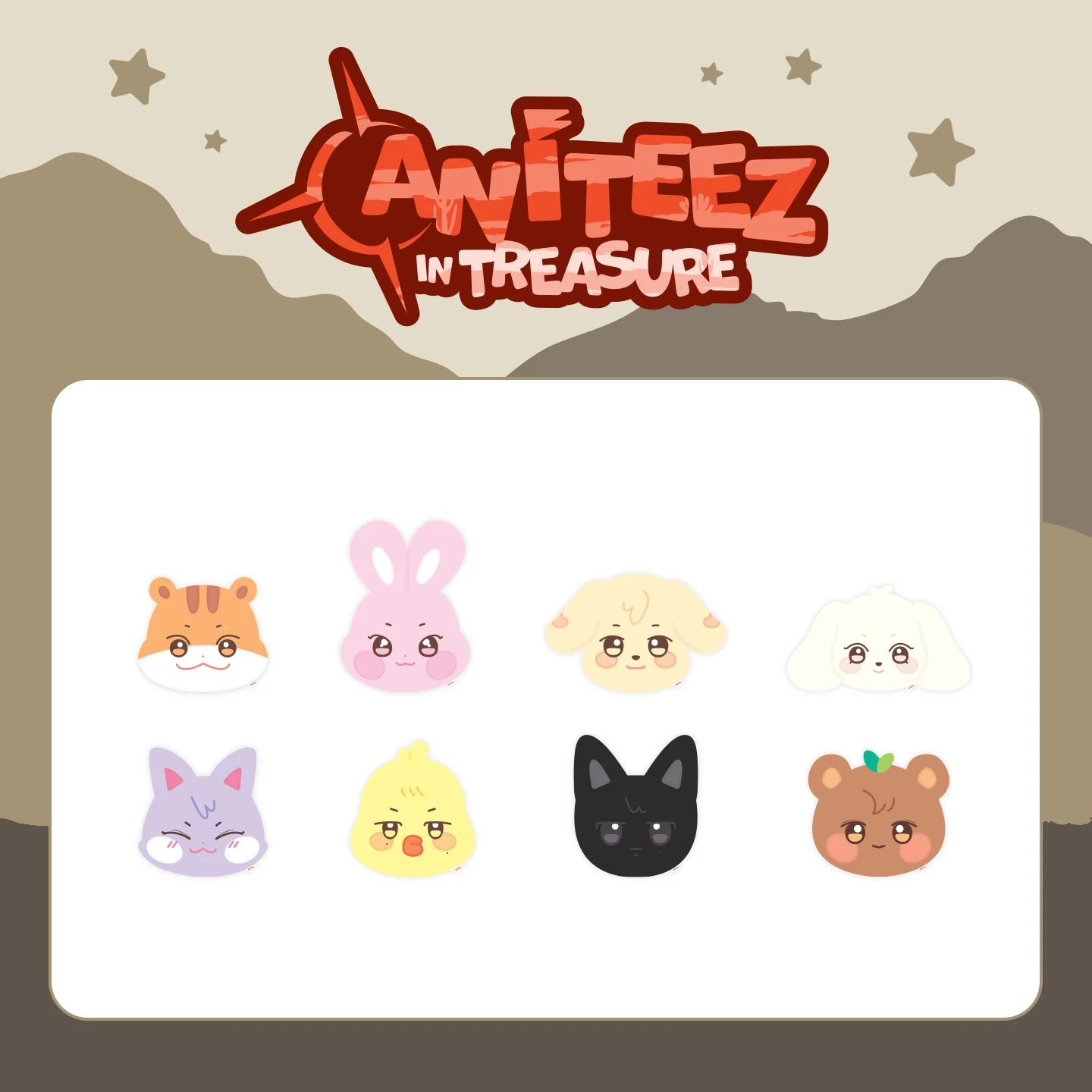 ATEEZ - [ANITEEZ IN TREASURE] FACE CUSHION - SANdeoki