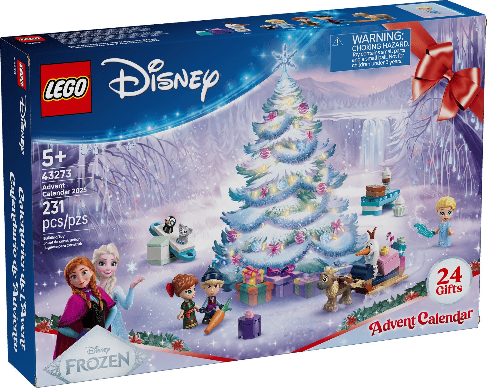 LEGO Disney Frozen Advent Calendar 冰雪奇緣聖誕倒數日曆 積木玩具 Elsa Anna 兒童聖誕禮物 43273