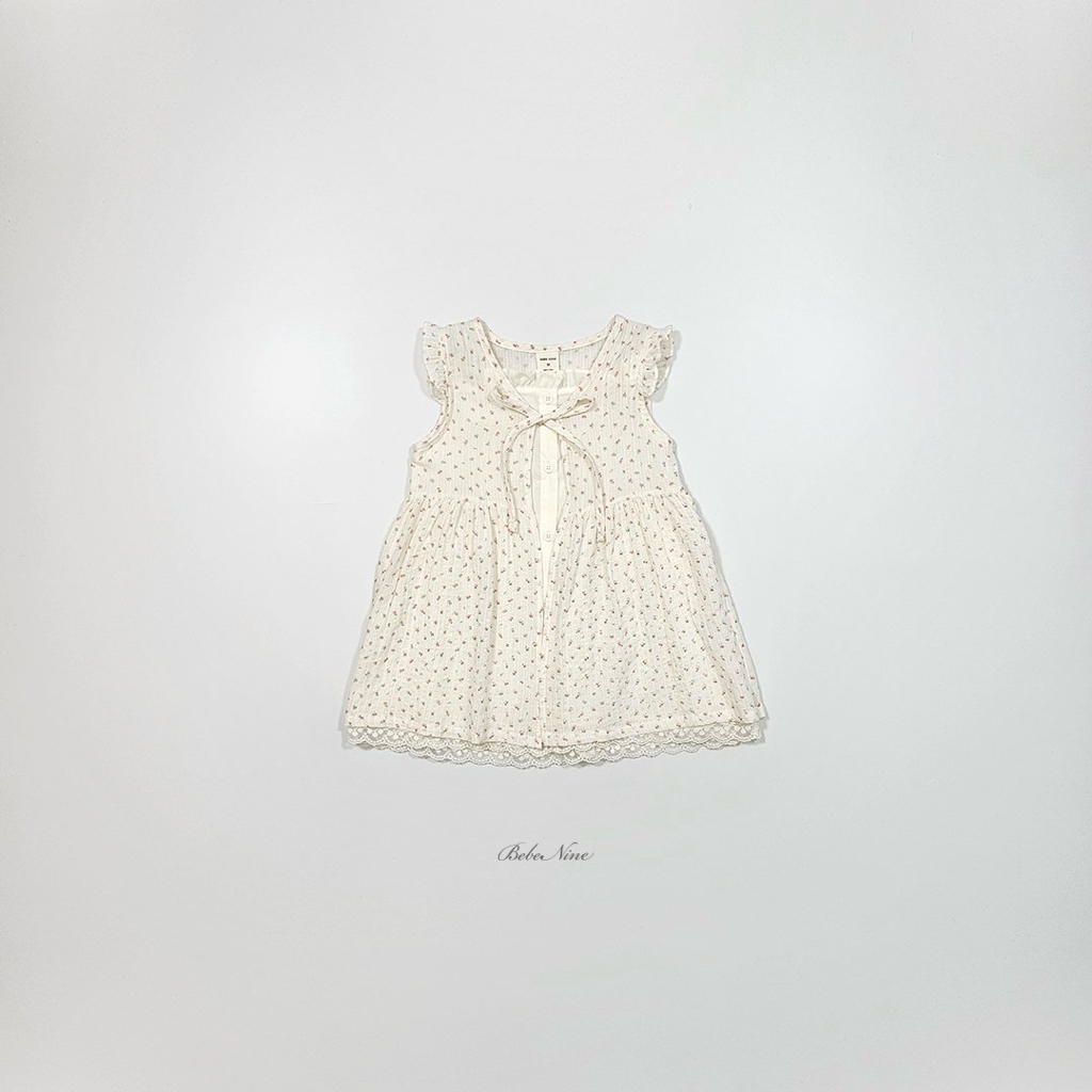 ☀️預訂 韓國直送☀️🇰🇷Bebenine兩色碎花綁帶荷葉邊背心連身裙