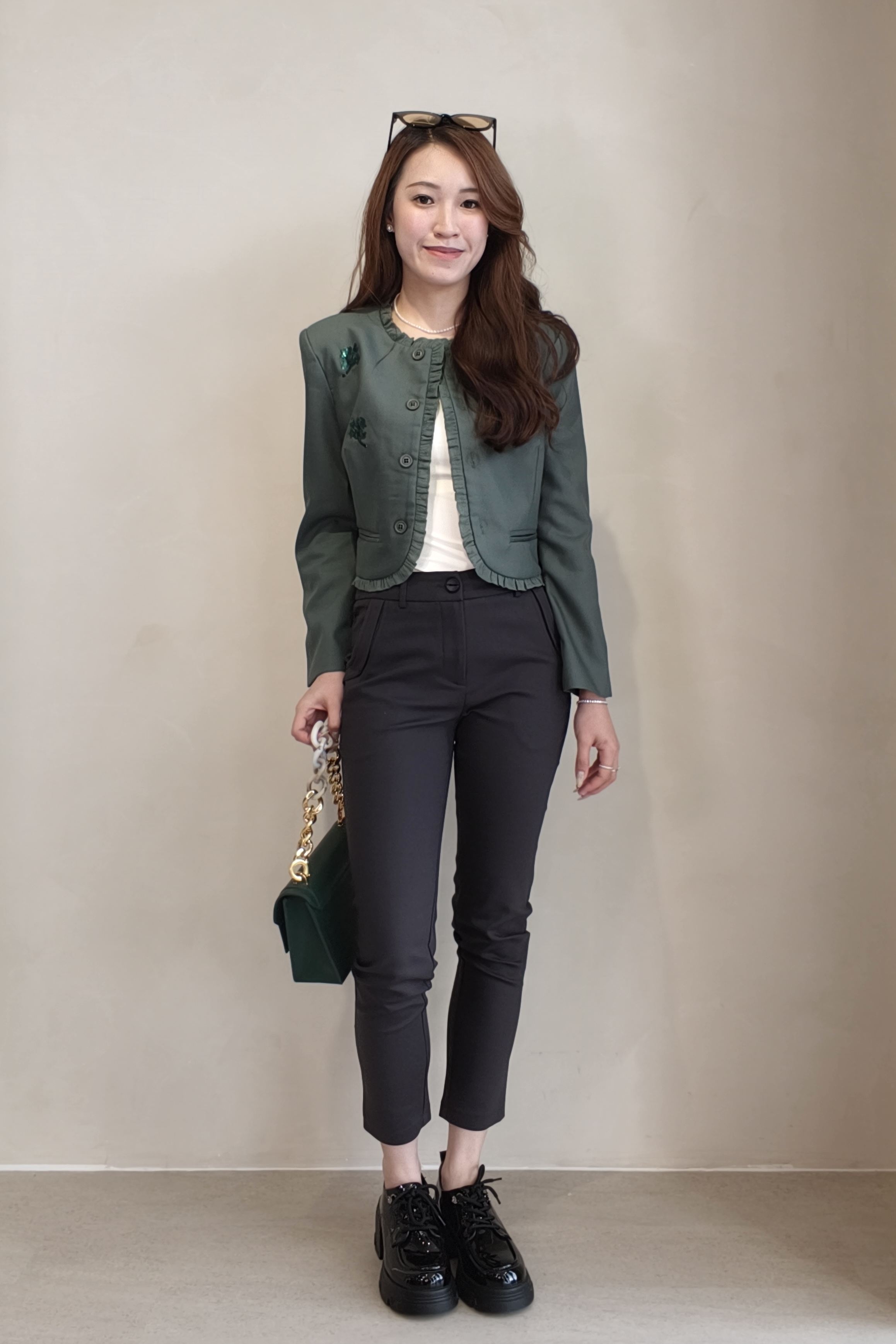 396474 FlexEase Slim Fit Ankle Pants