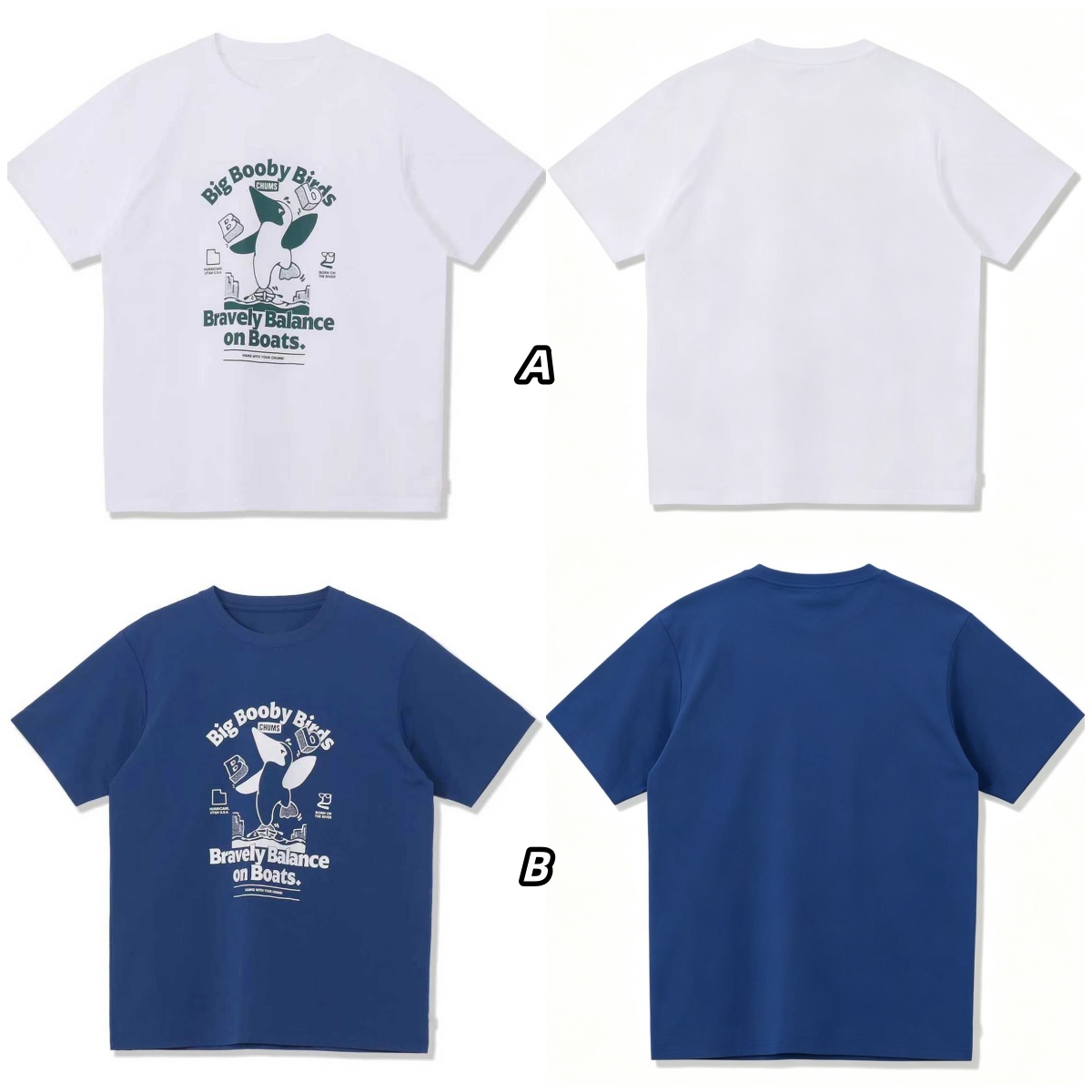 CHUMS 前趣味印花短袖Tee