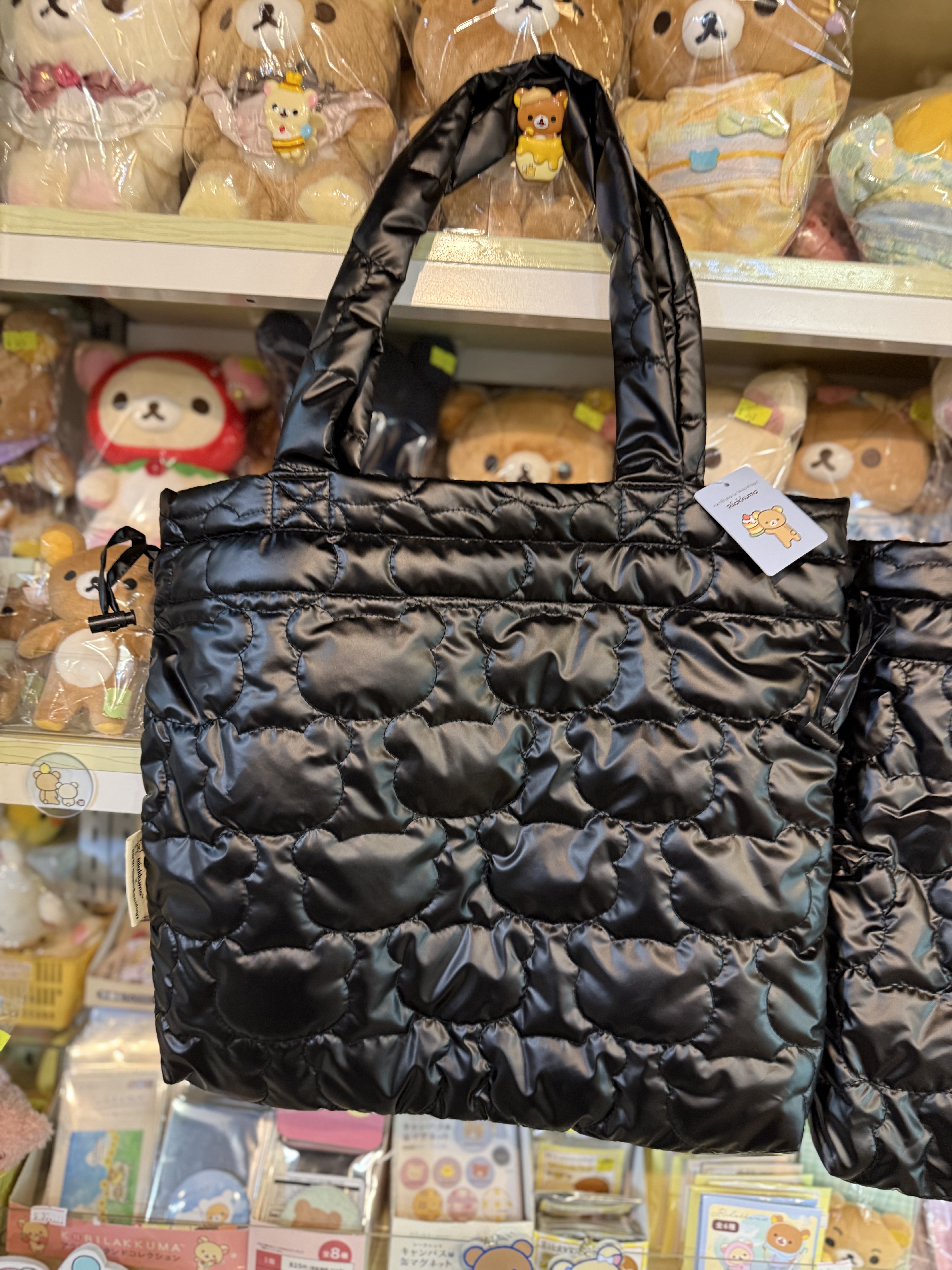 《現貨》全新日本Rilakkuma x earth music&ecology黑色上膊袋