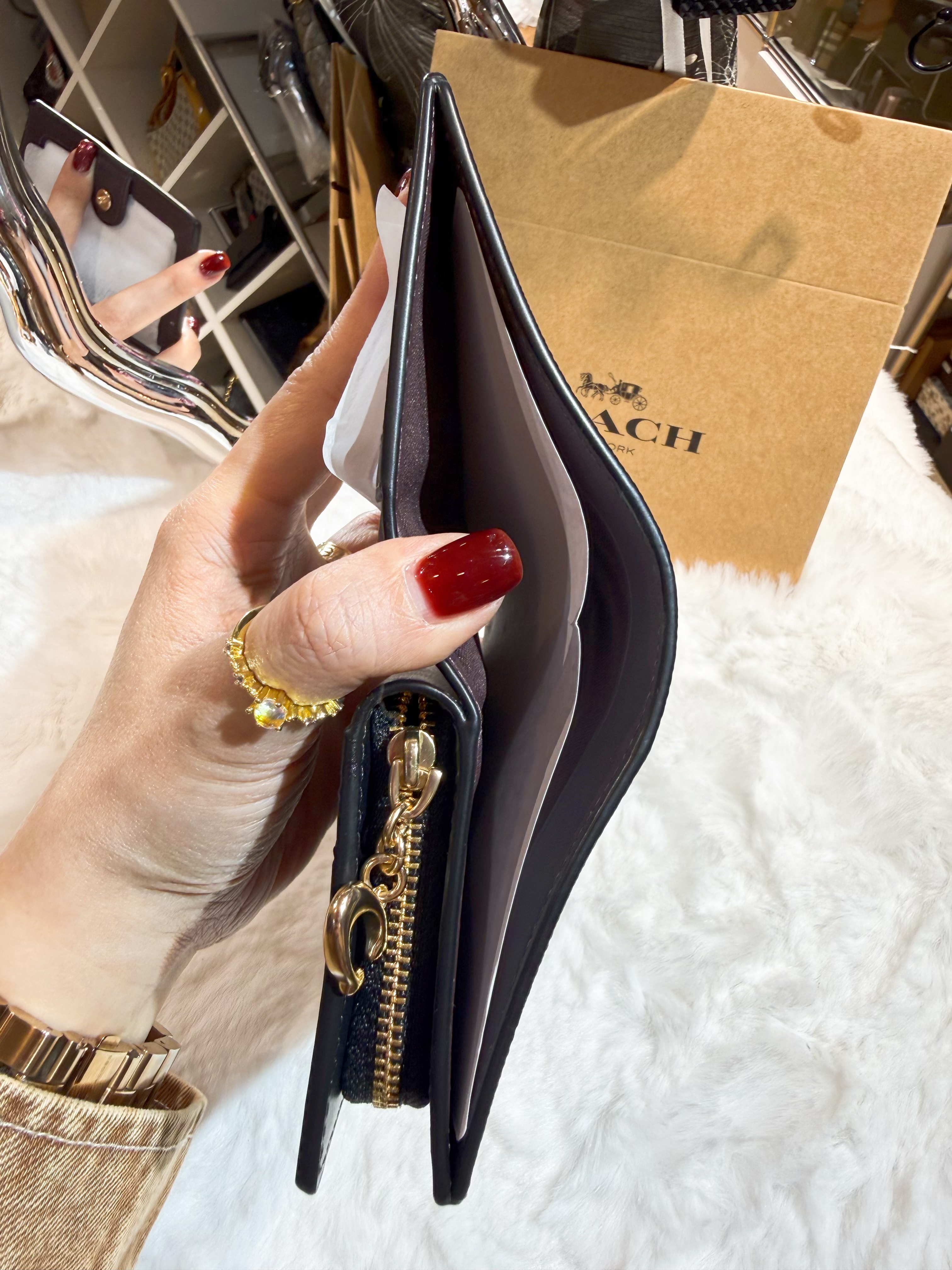 Coach Snap wallet Dark/m