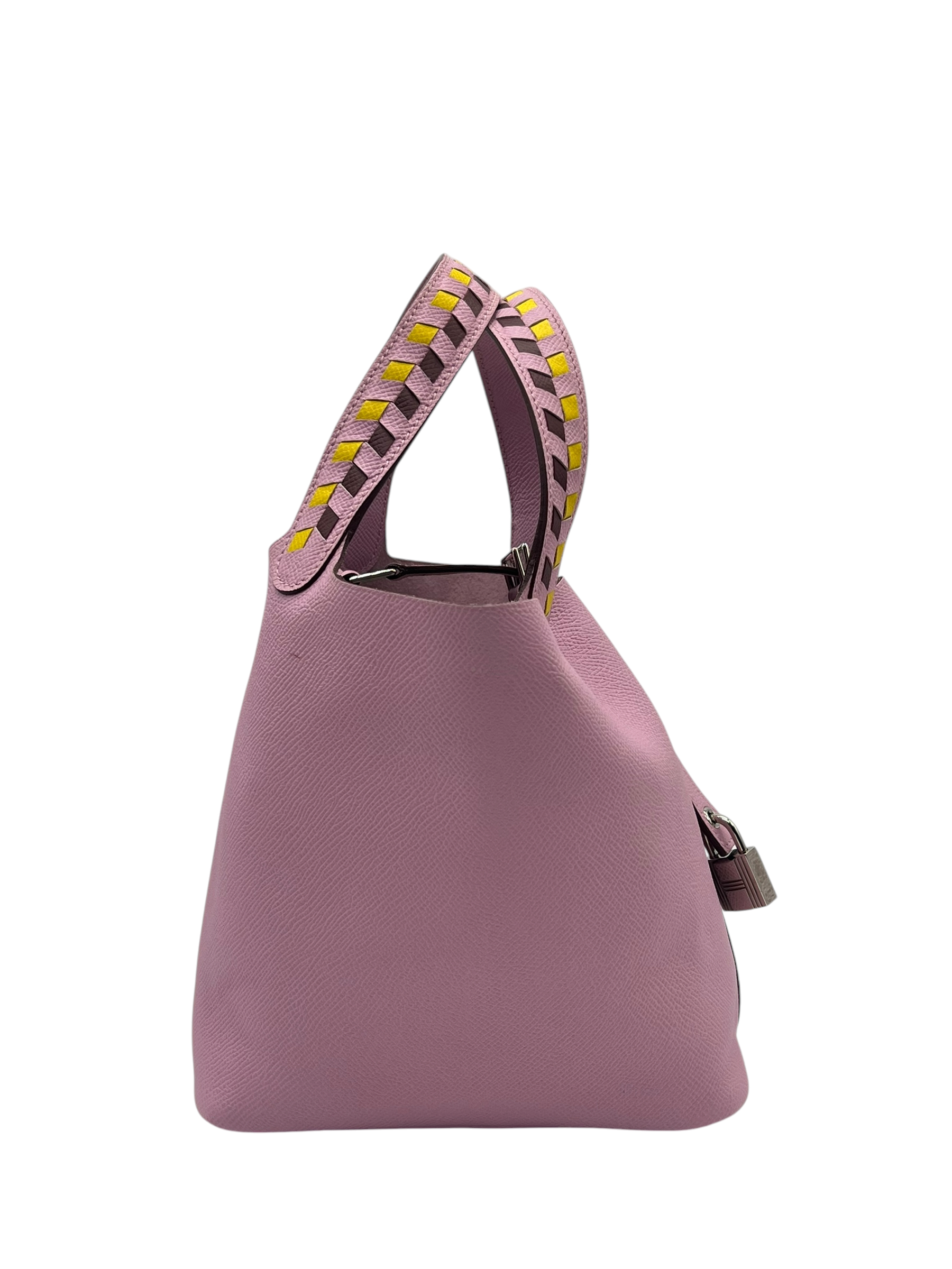 Pre-Owned HERMÉS Mauve Sylvestre Picotin Lock Tressage Stamp D / Product Code: 26050602