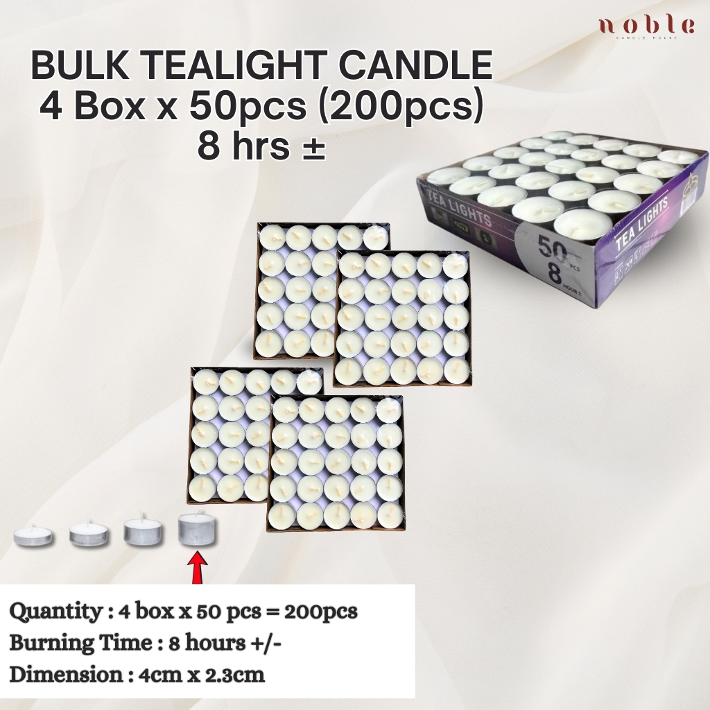 Piala Emas- Tealight Candle 100pcs/Tealight/Tea Light/Lilin 2Hrs/4Hrs/6Hrs/8Hrs