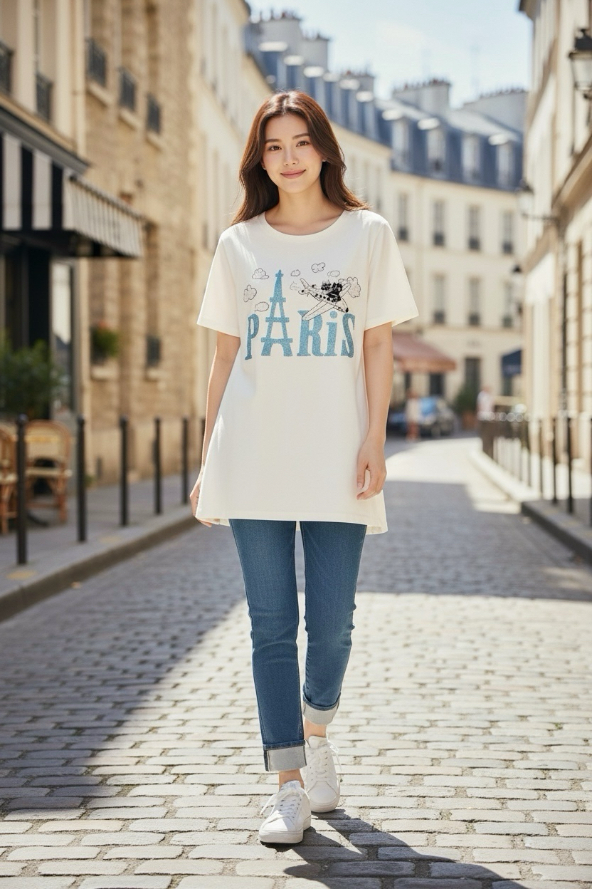 Catsfriends Paris Tee
