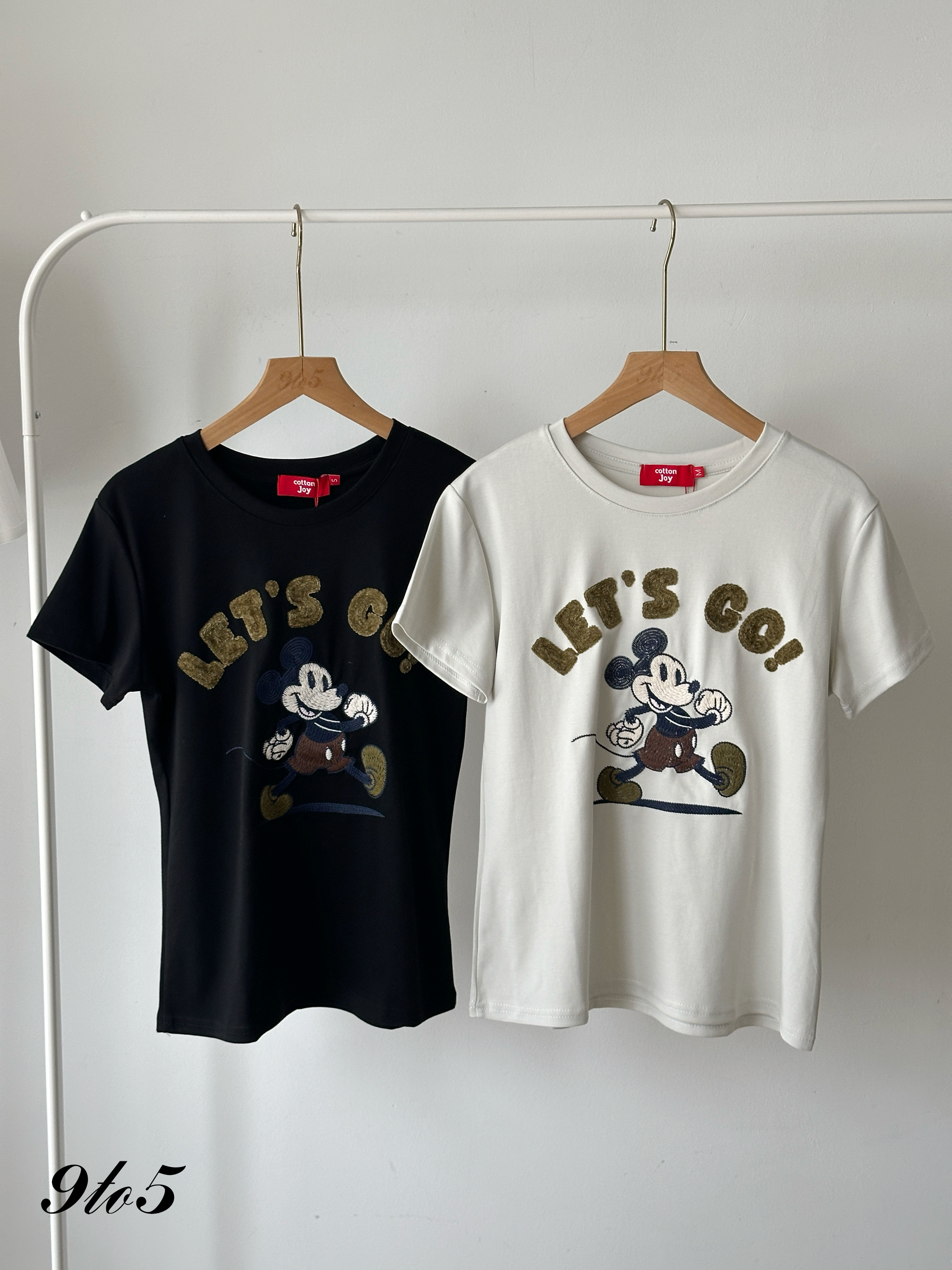 T4234 Embroidery Mickey Tee