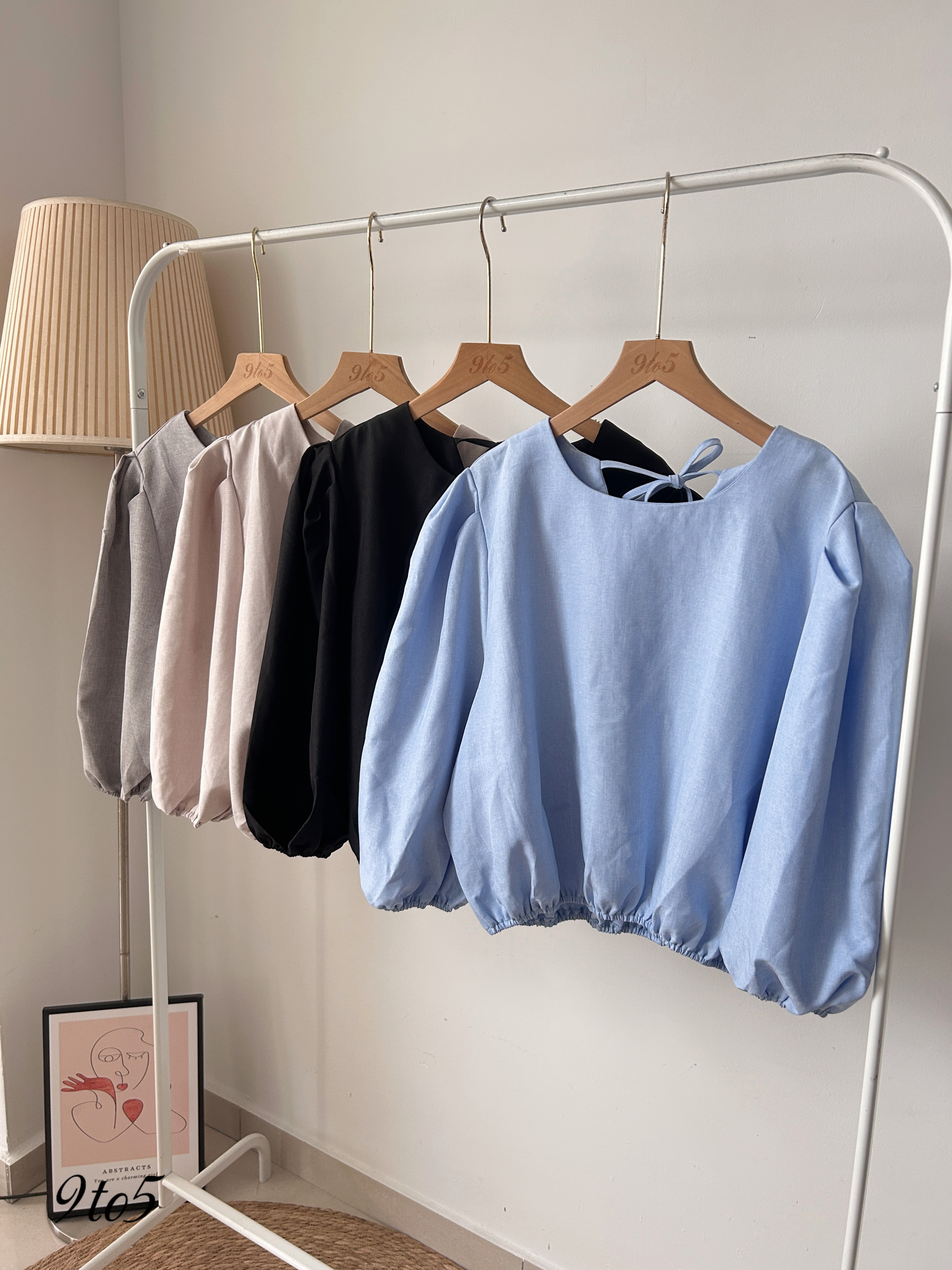 T4019 Oversized round neck shirt - 4 Colors