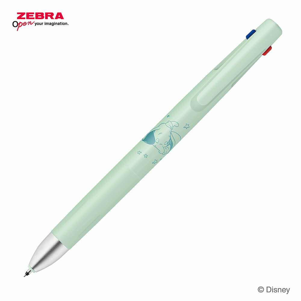 現貨｜Disney Dumbo 小飛象 日本製 Zebra bLen 3C 低震 多功能 0.5mm 3色原子筆 (B3AS88-DS2-G)