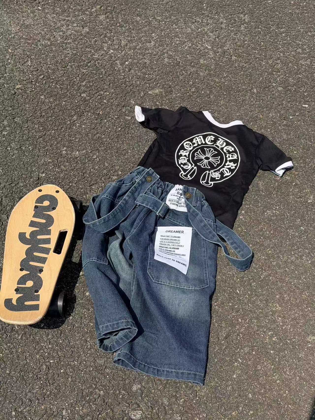 0638 兩穿牛仔褲+ 莫代爾背心