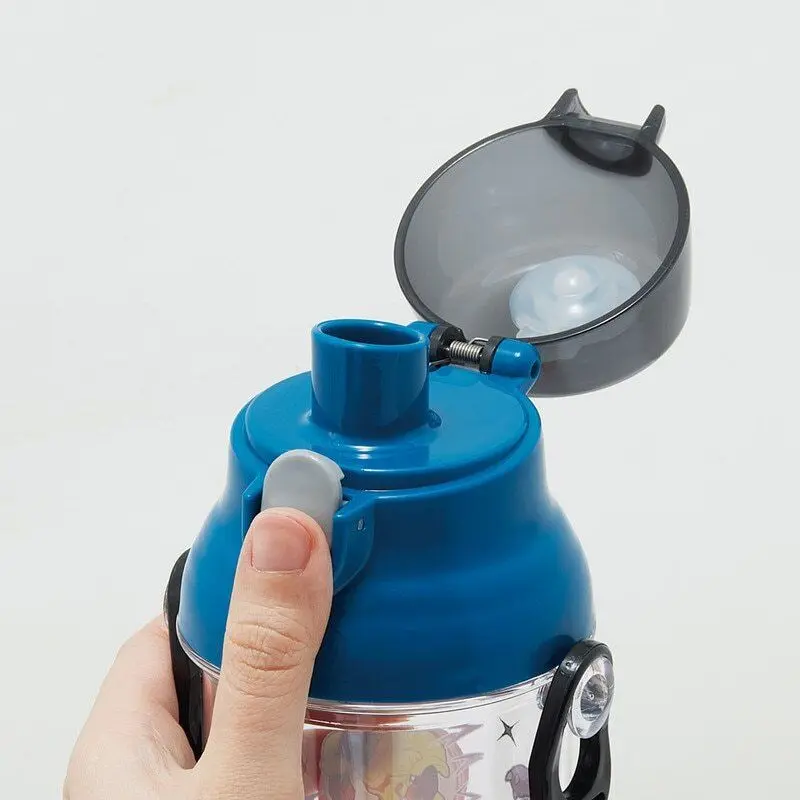 現貨🌸日本直送 |Skater Pokemon 比卡超/寵物小精靈兒童透明塑膠直飲便攜式背帶水樽/水壺 [480ml]