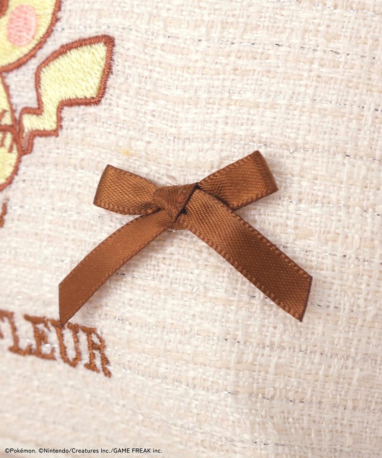 🎀【預訂】 PokePeace x Maison de FLEUR 圓形化妝包 - Pikachu