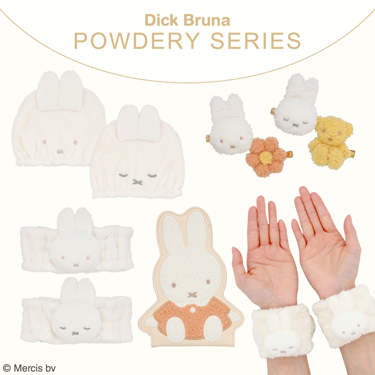 🌸 【預訂】Wristband Towel - Dick Bruna Powdery Series
