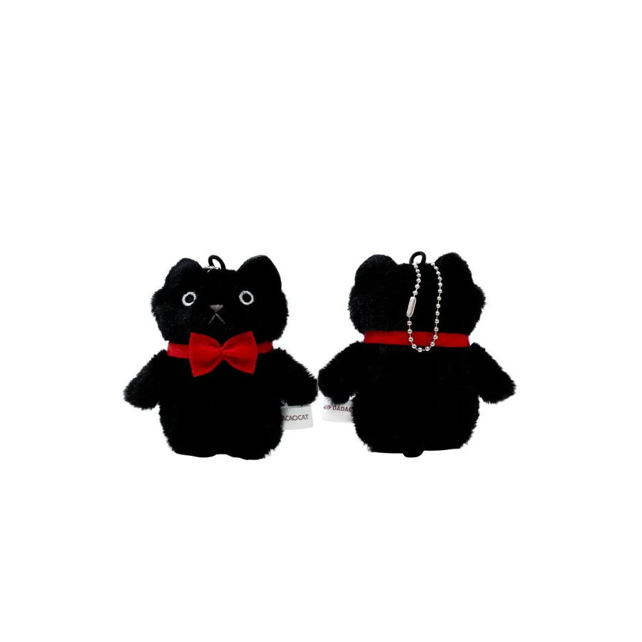 Cacaocat 毛公仔掛飾 - 黑色貓咪「黑寶貓」