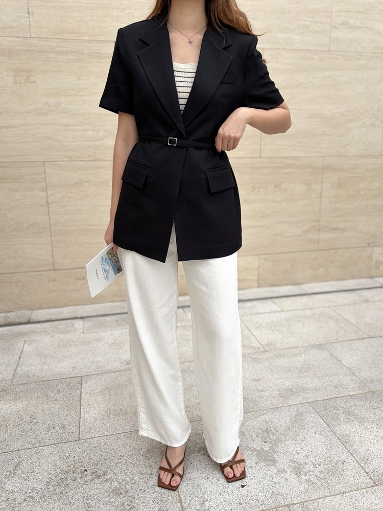 Claire Belted Blazer (Black)