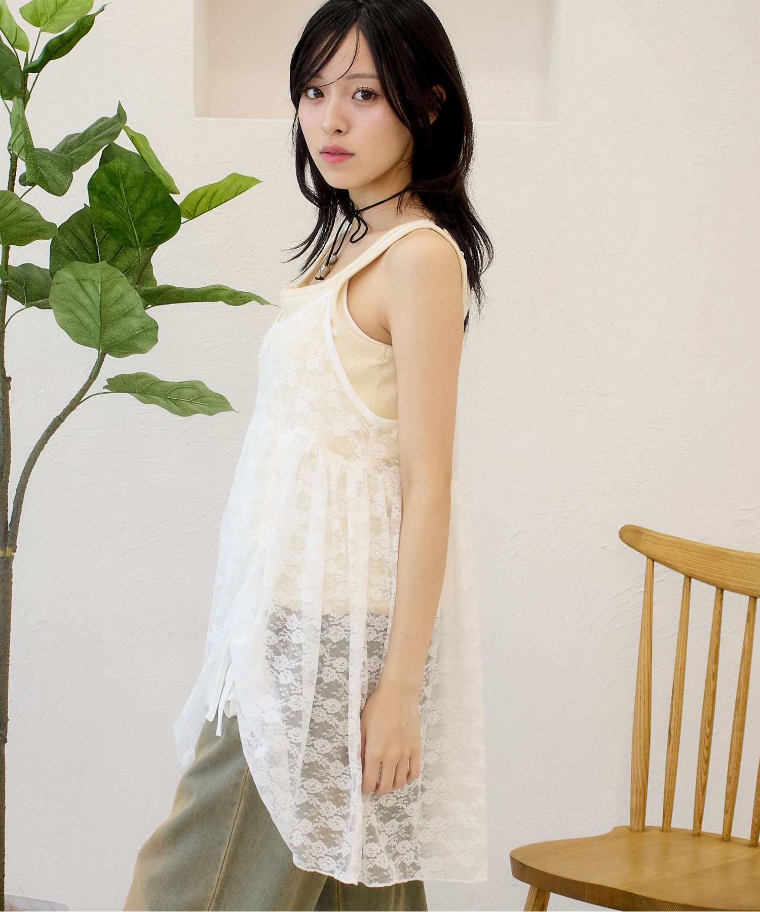 抽繩蝴蝶結吊帶【JOT005】