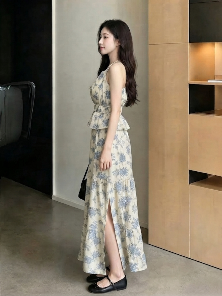 Floral Summer Skirt Set M232