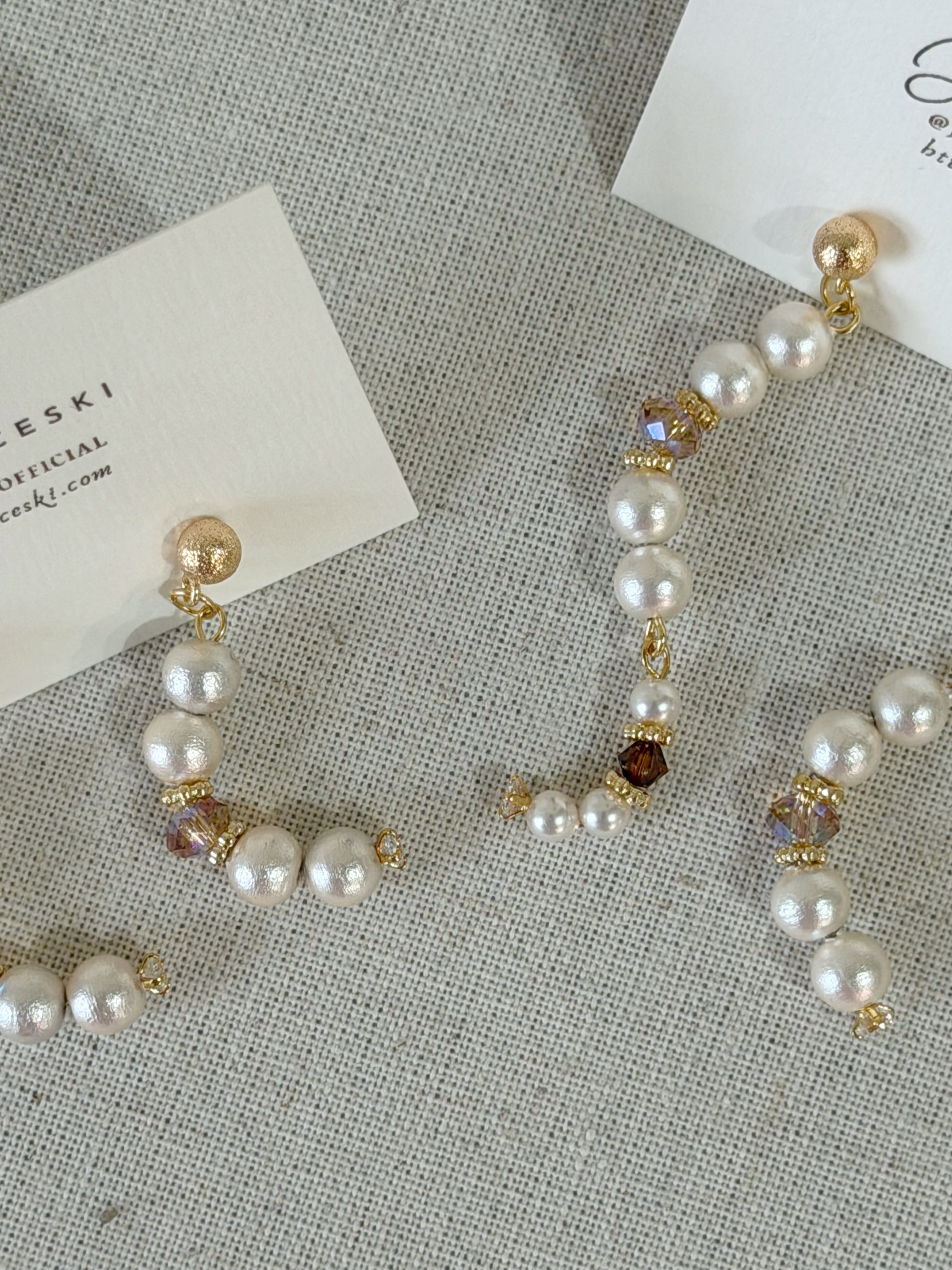 Curled Pearl 日本棉花珍珠耳環 正SIZE款