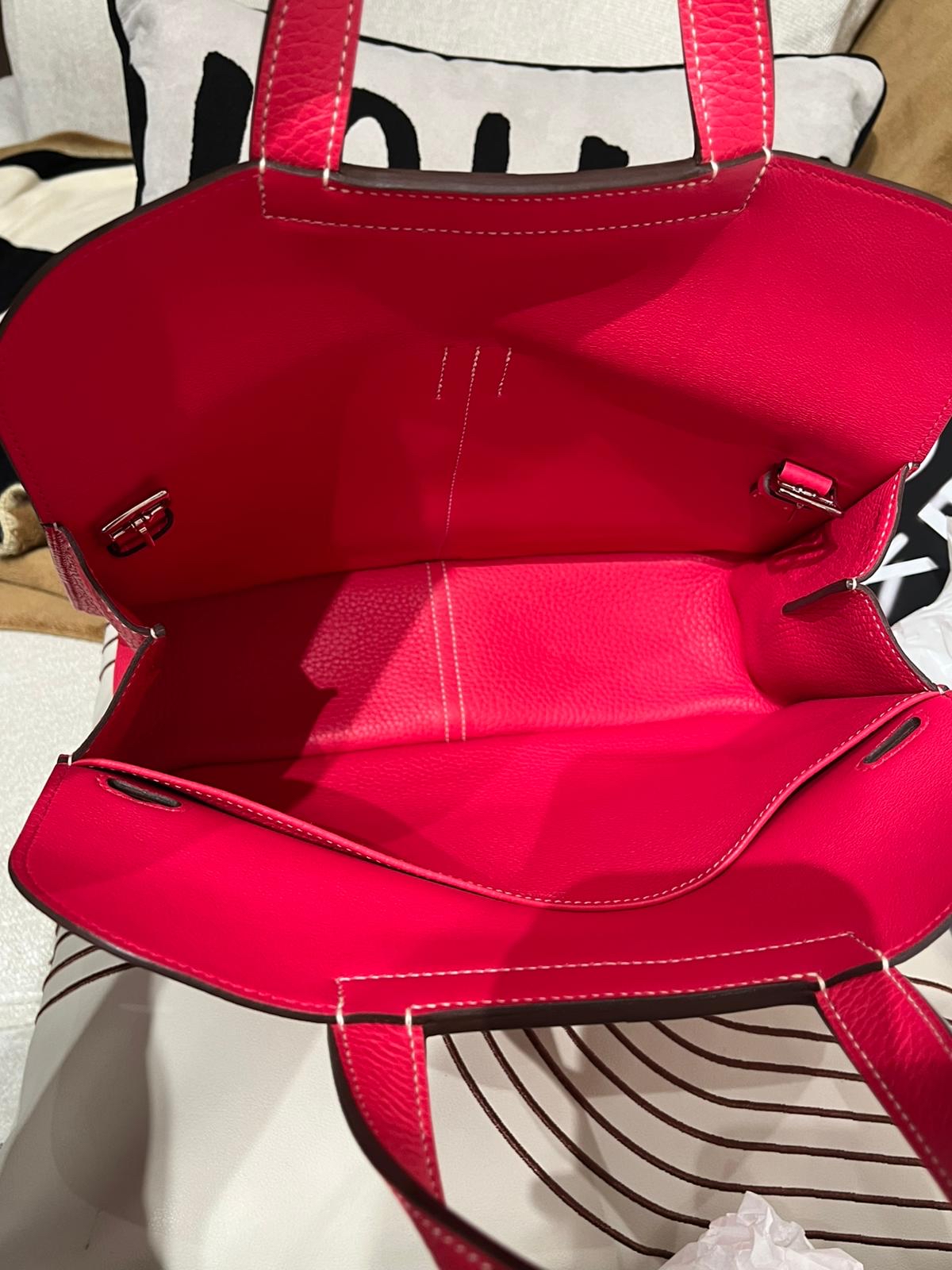 Hermes Halzan 31,STAMP D,ROSE EXTREME 100%Authentic ,98%new ✅防塵袋