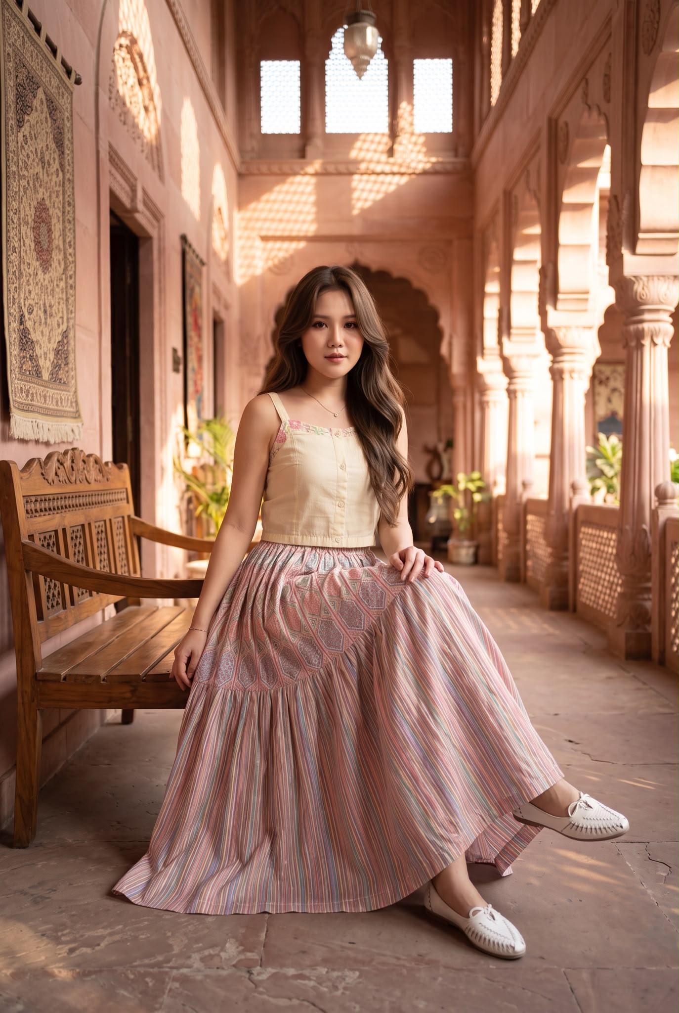 3096 Pastel Rainbow Unicorn Skirt