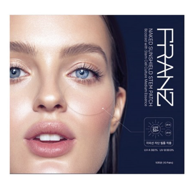 韓國爆紅 FRANZ NAKED  幹細胞 隱形超薄防曬 防雀斑貼  10組 /盒