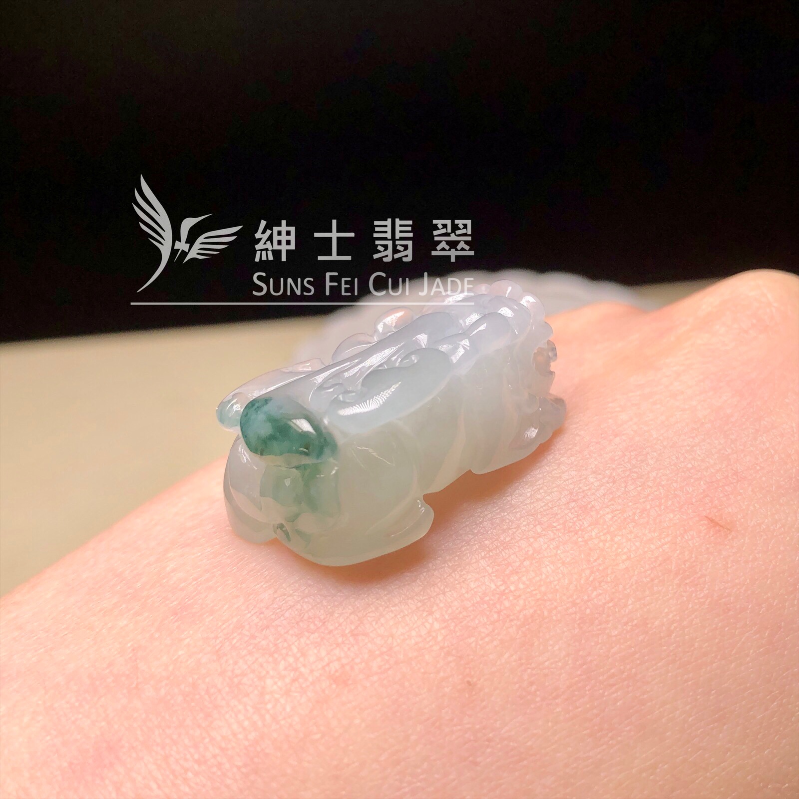 YK00442 飄藍花貔貅