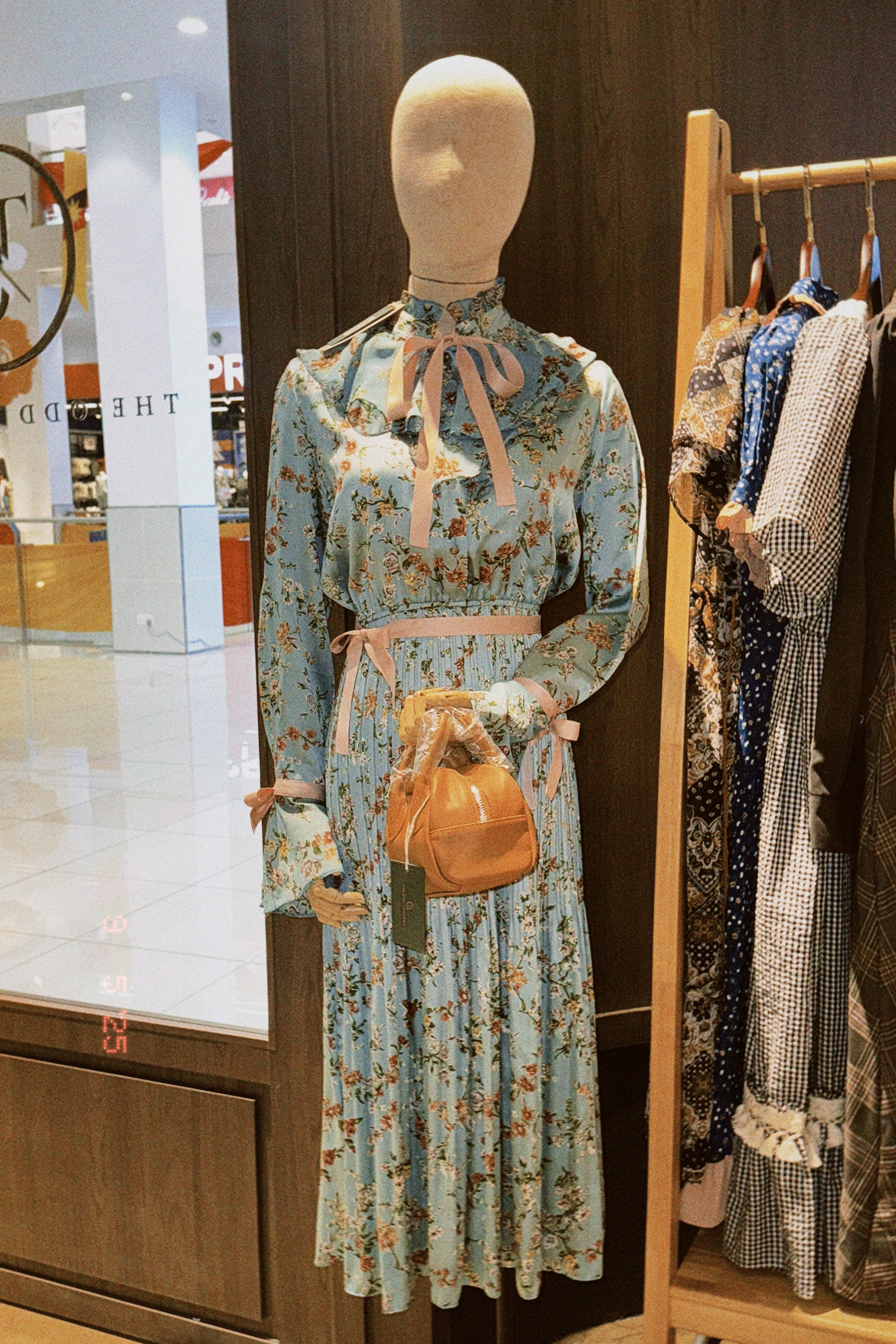 Korea Dress - Deluna Style Flower Dress (Blue)