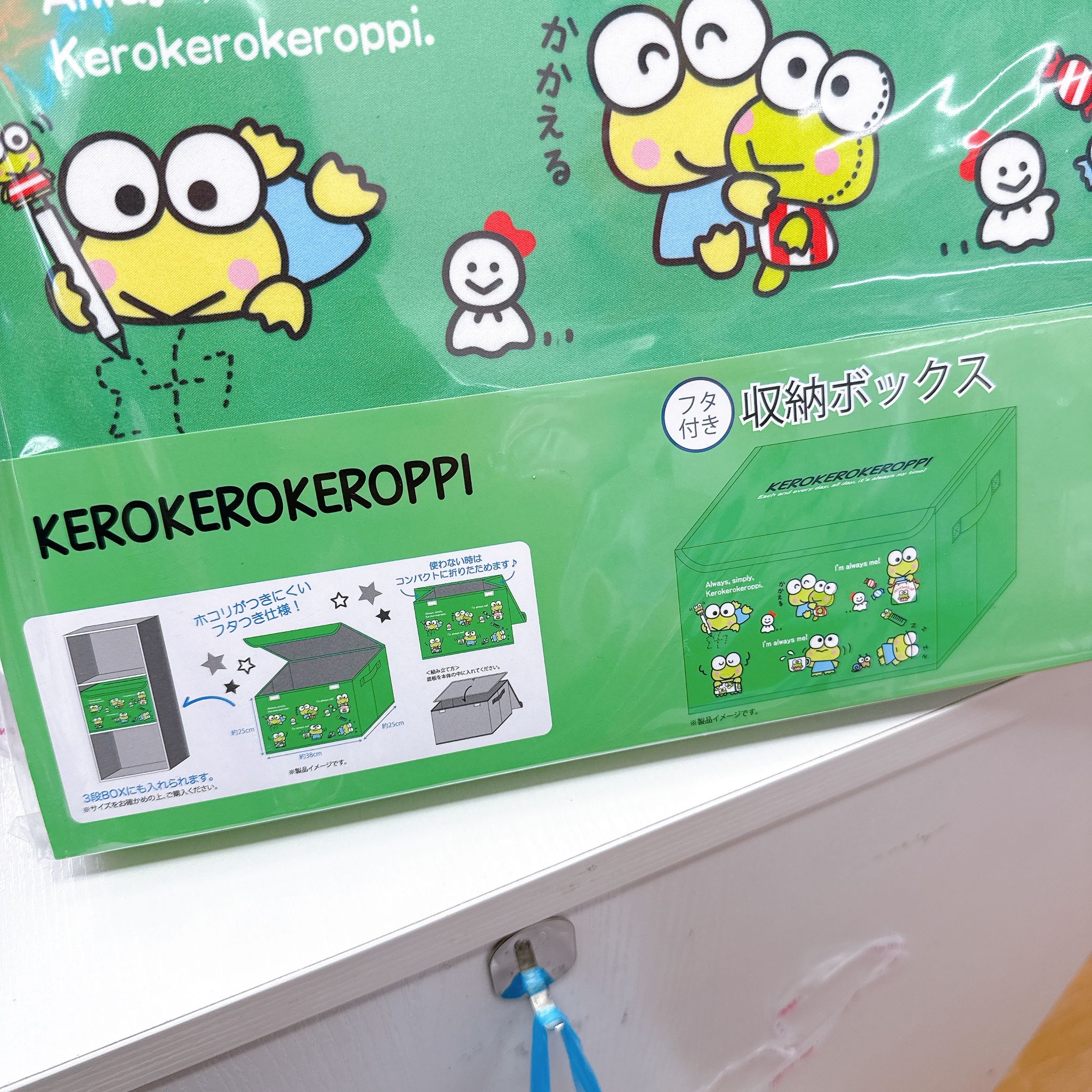 日本直送青蛙仔收納盒 25*38*25cm