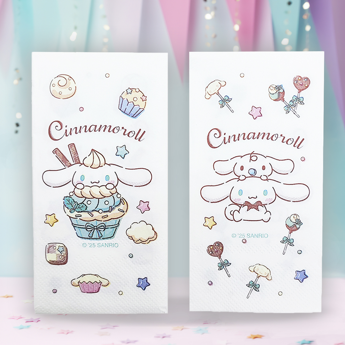 Sanrio Cinnamoroll 玉桂狗 即棄紙餐巾 (約 33 厘米 x 33 厘米)  (可愛甜品) [Sanrio 許可產品]