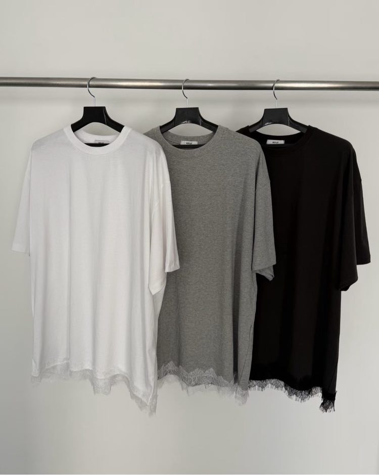 221034 Lace腳長Tee