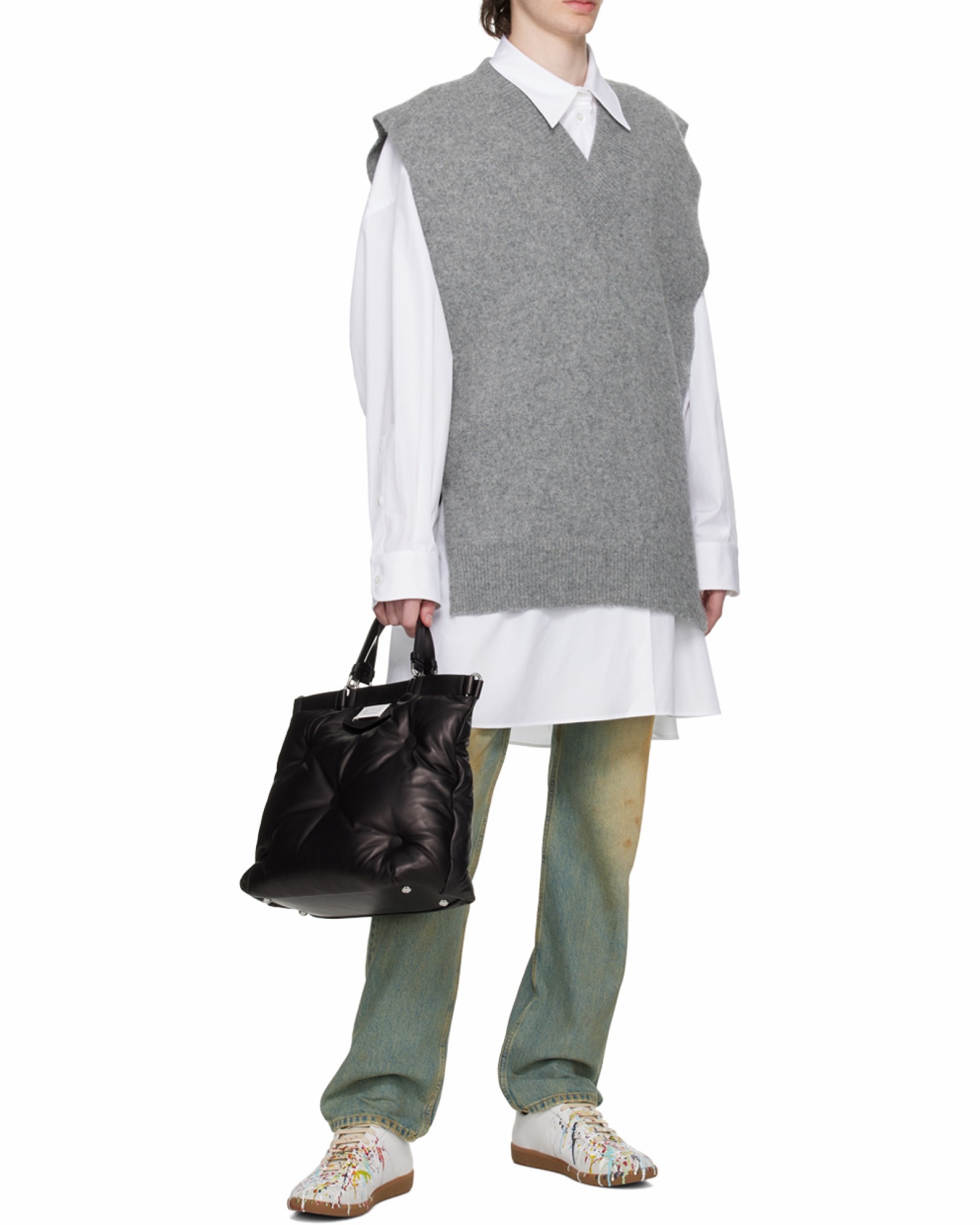 Maison Margiela 女士 徽標單肩包均碼碼中號、33cm*12cm*33cm 