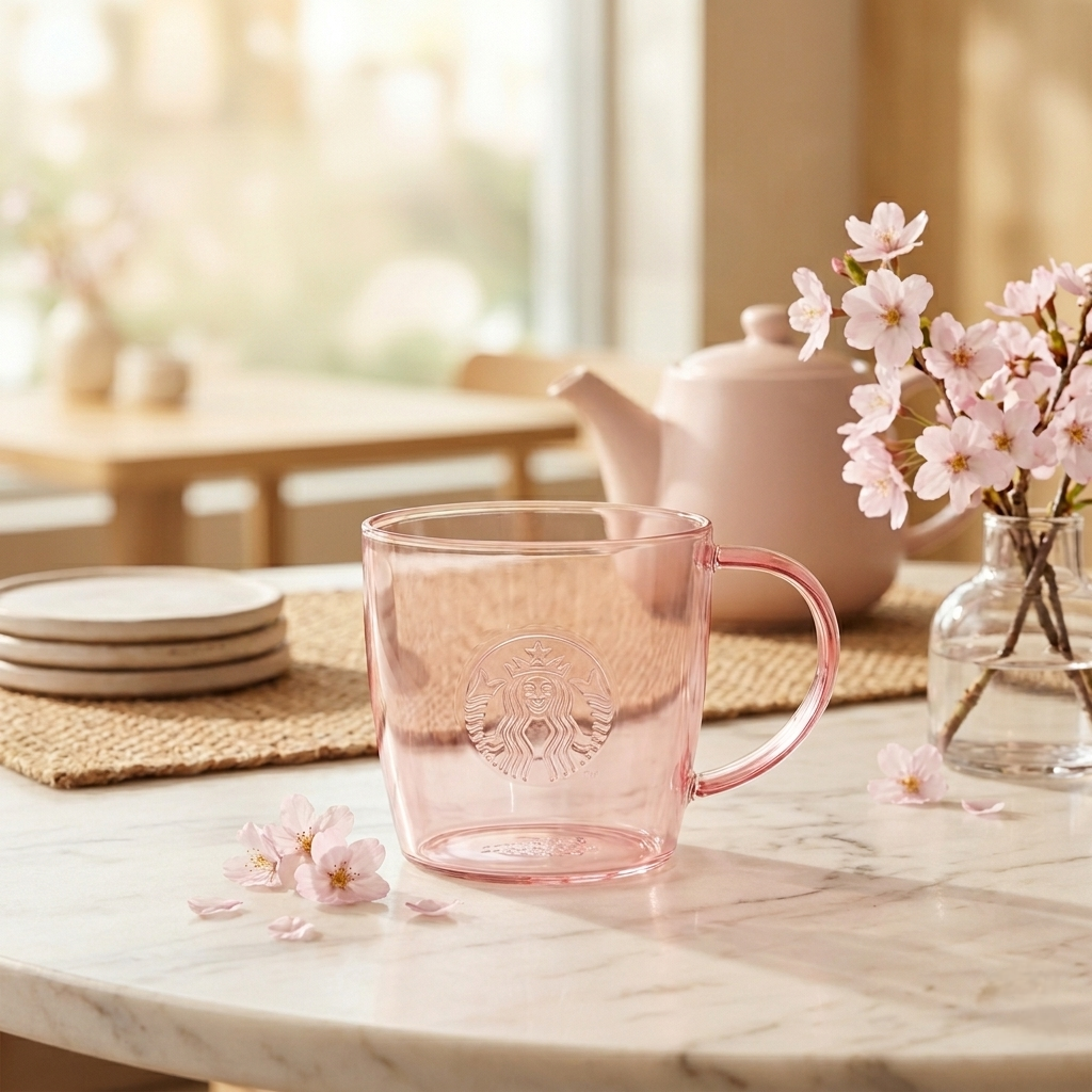 《日本🇯🇵 STARBUCKS Mother's Day 限定系列》耐熱玻璃Logo馬克杯 355ml