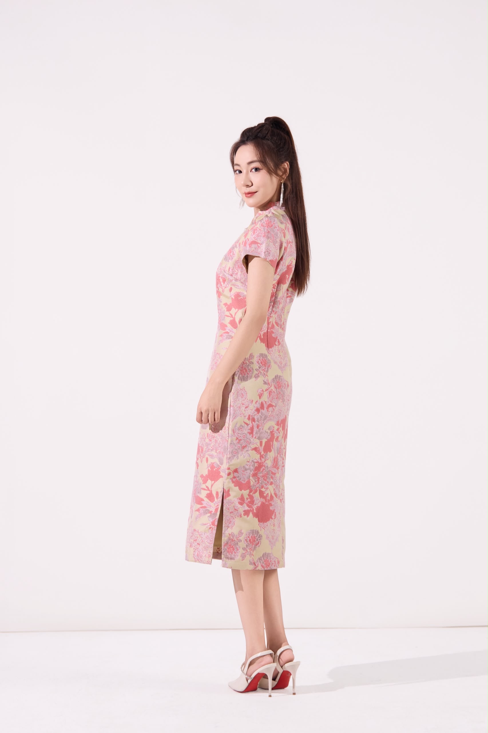 14241387 Florielle Jacquard Cheongsam